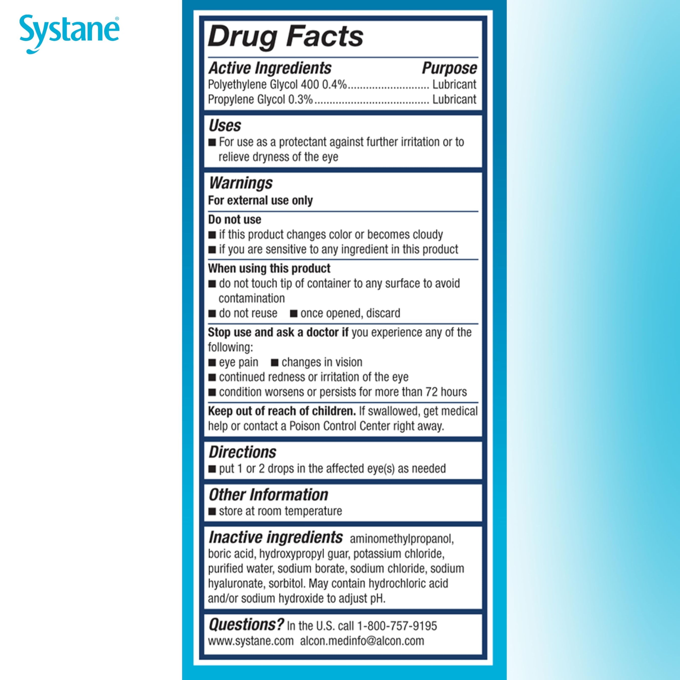 Alcon Systane Hydration Preservative Free Dry Eye Drops 0.02 fl.oz (Pack of 30) - Extra-Moisturizing for Sensitive Eyes 7