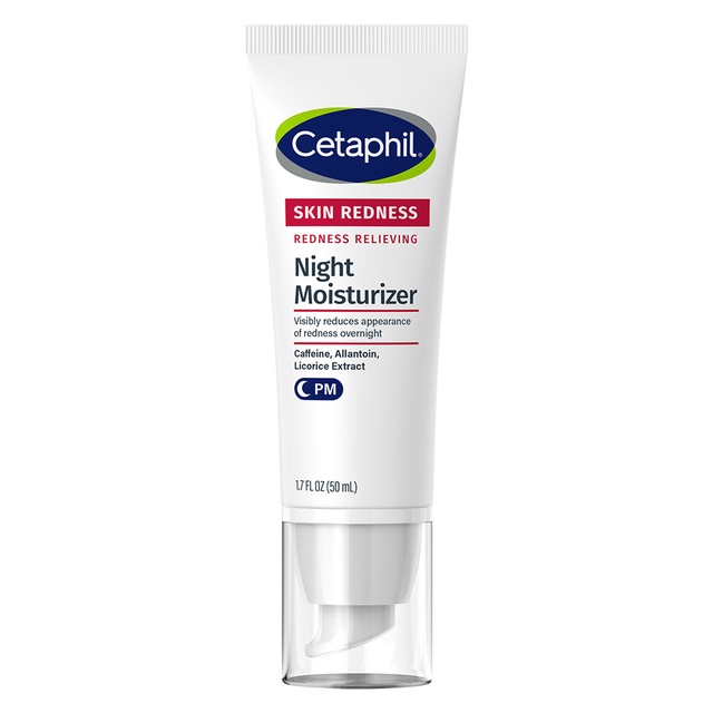 Cetaphil Redness Relieving Night Moisturizer 1.7 fl.oz - Soothes Dry Redness-Prone Skin Overnight