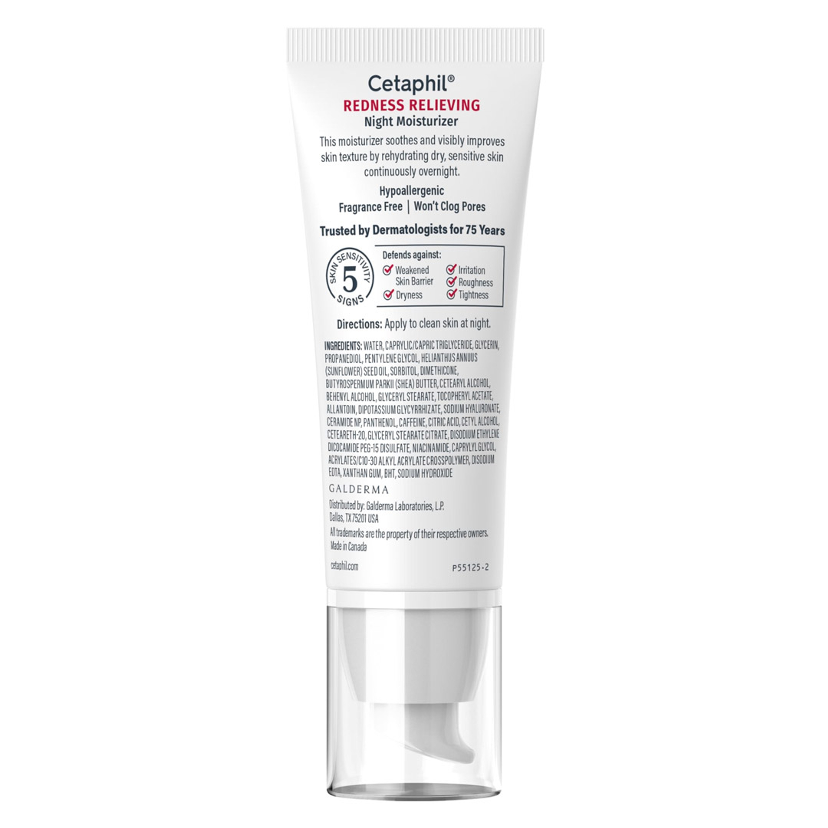 Cetaphil Redness Relieving Night Moisturizer 1.7 fl.oz - Soothes Dry Redness-Prone Skin Overnight 8