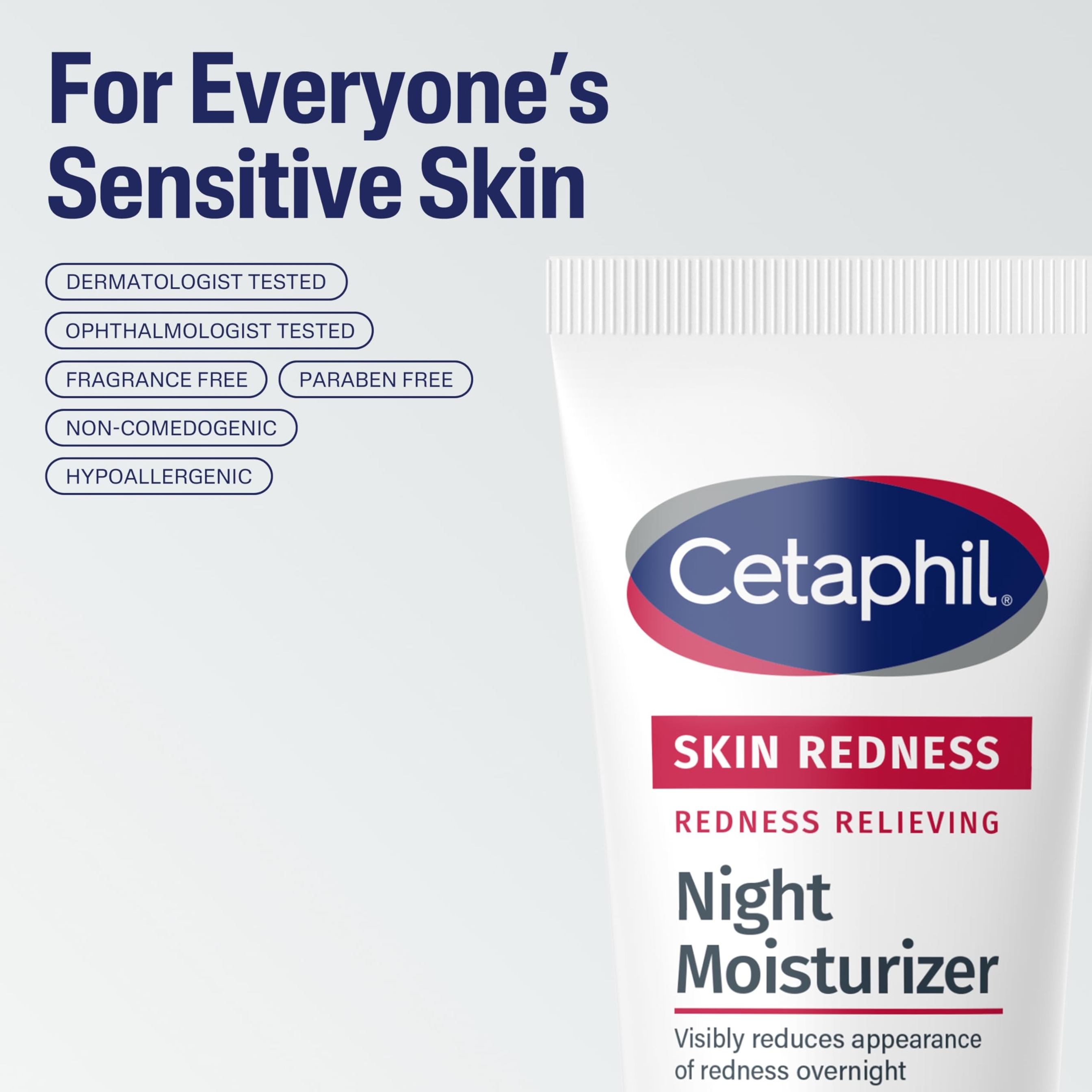 Cetaphil Redness Relieving Night Moisturizer 1.7 fl.oz - Soothes Dry Redness-Prone Skin Overnight 6