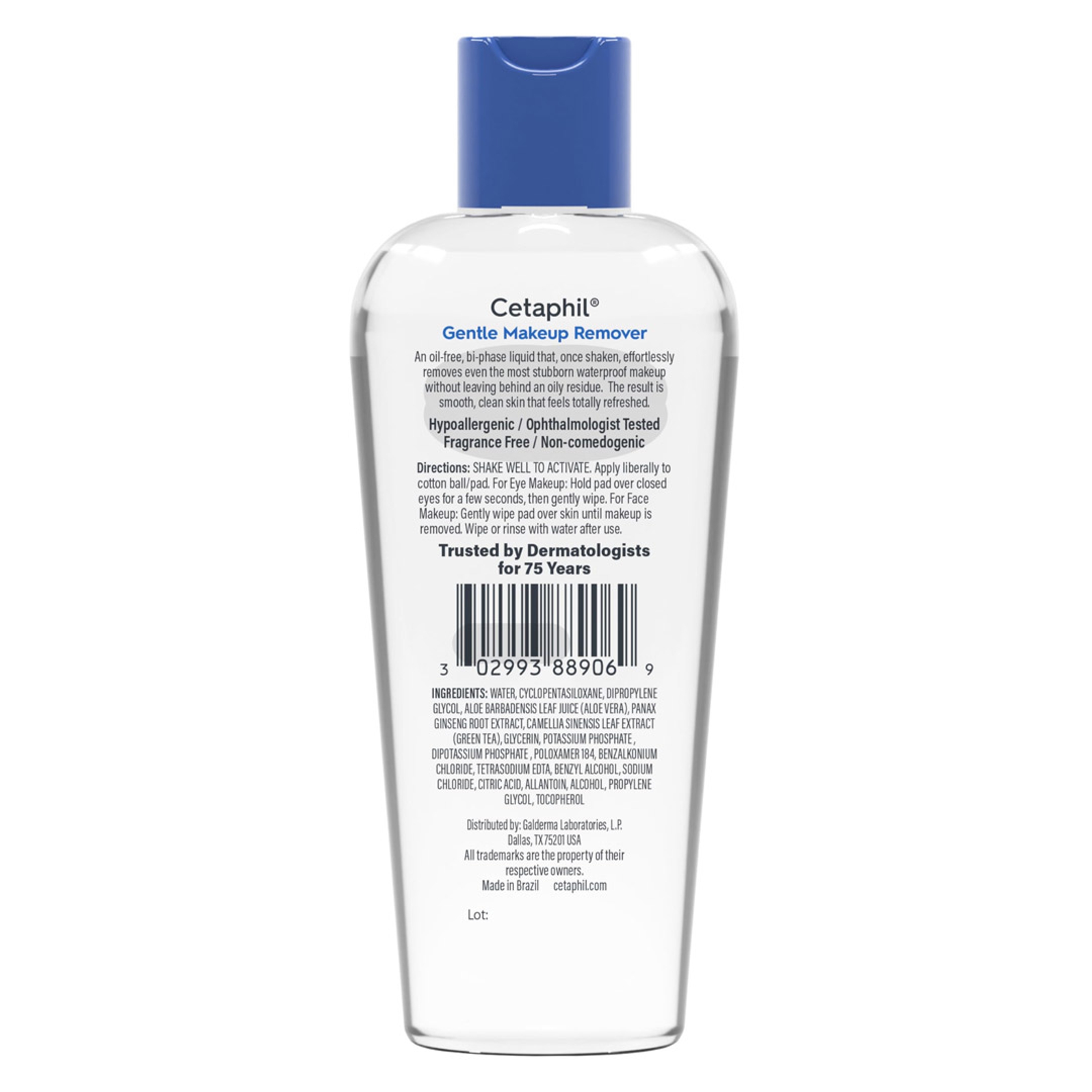 Cetaphil Gentle Makeup Remover 6 fl.oz - Oil-Free Micellar Formula, Removes Eye & Face Makeup 8