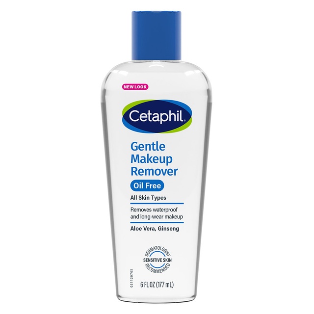 Cetaphil Gentle Makeup Remover 6 fl.oz - Oil-Free Micellar Formula, Removes Eye & Face Makeup