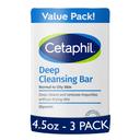 Cetaphil Bar Soap, Deep Cleansing Face and Body Bar, Pack of 3, For Dry to Normal, Sensitive Skin, Soap Free, Hypoallergenic, Paraben Free, Fragrance Free, Removes Makeup, Dirt and Oil 1