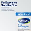 Cetaphil Bar Soap, Deep Cleansing Face and Body Bar, Pack of 3, For Dry to Normal, Sensitive Skin, Soap Free, Hypoallergenic, Paraben Free, Fragrance Free, Removes Makeup, Dirt and Oil 16