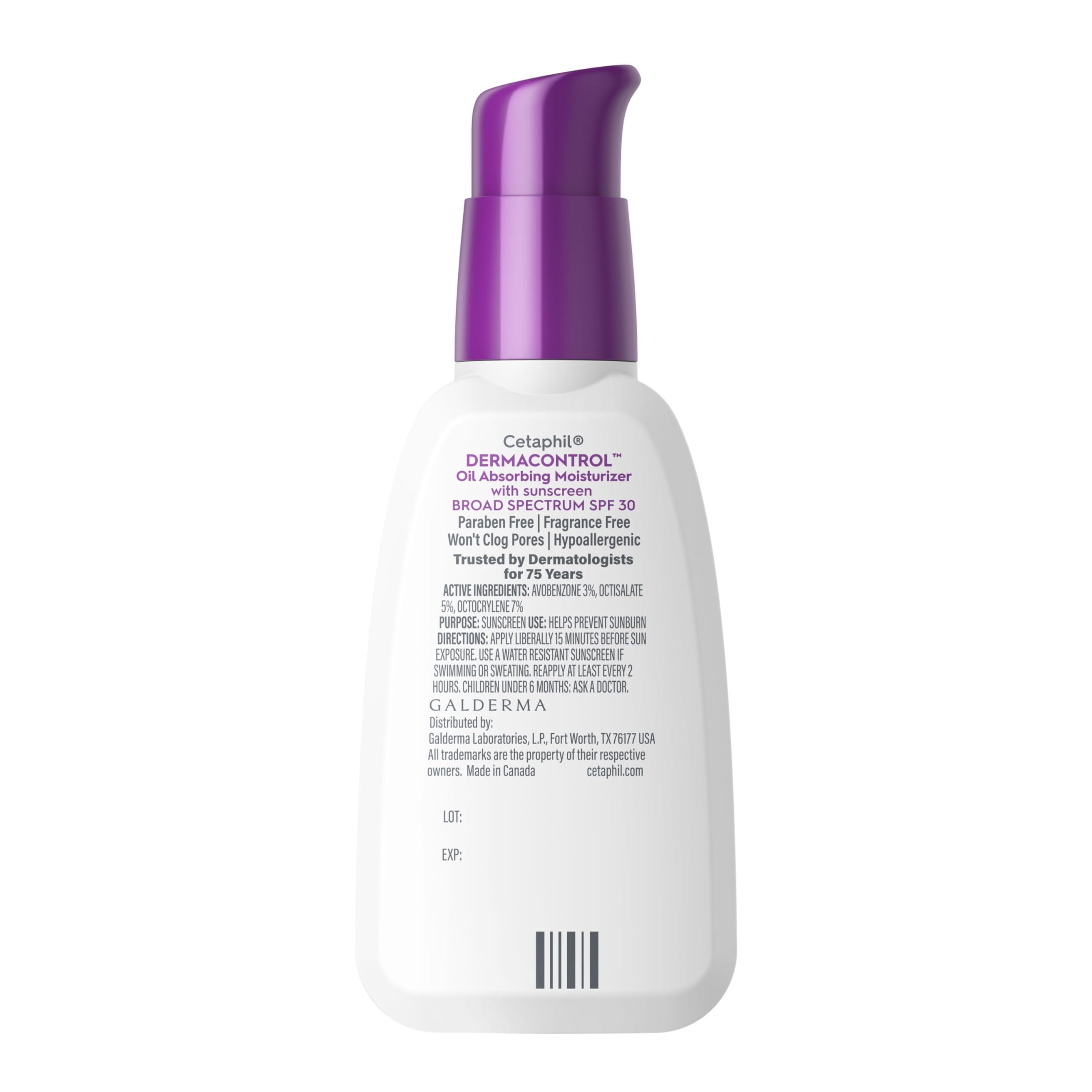 Cetaphil DermaControl Oil Absorbing Moisturizer with SPF 30, For Sensitive, Oily Skin, 4 Fl oz, Absorbs Oil, Reduces Shine, Hydrates, Protects, No Added Fragrance 9