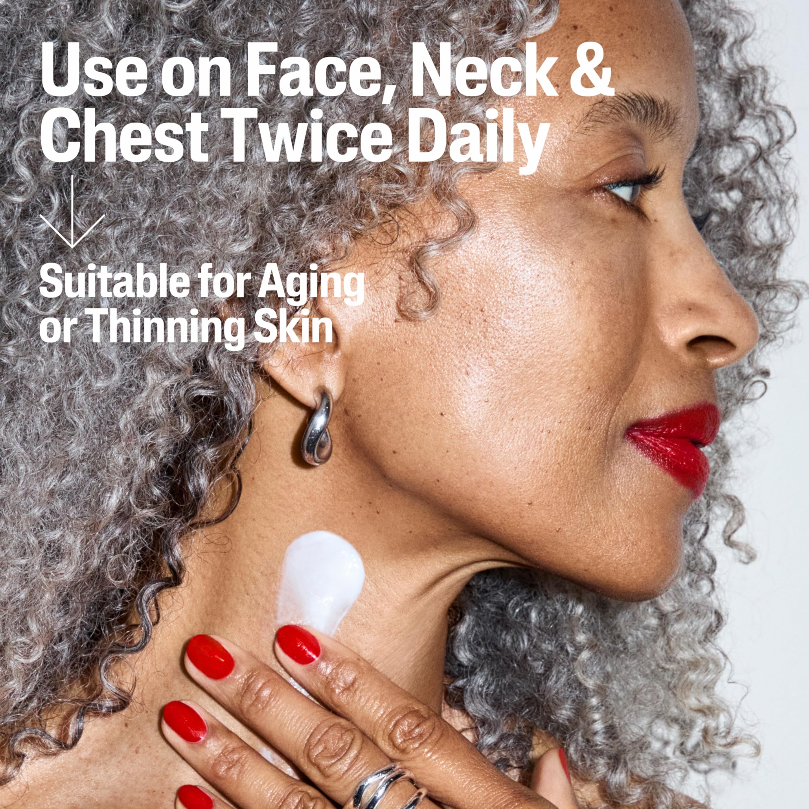 Cetaphil Skin Activator Hydrating & Firming Cream for Neck, Chest & Face 3.4 oz - Anti-Aging Moisturizer with AHA + CICA 7