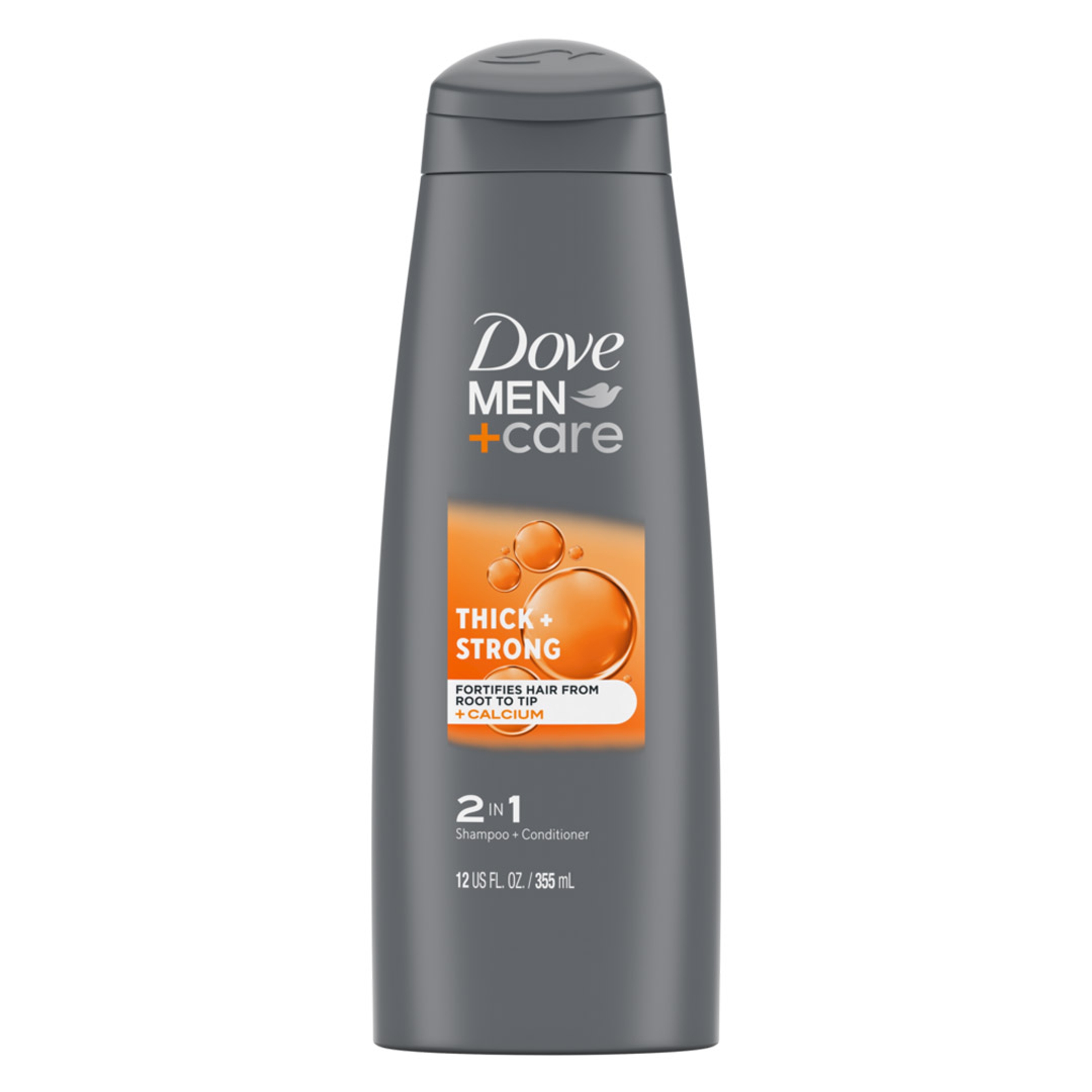 Dove Men+Care Thick & Strong Fortifying 2-in-1 Shampoo & Conditioner 12 fl.oz - Strengthens Hair from Root to Tip 1
