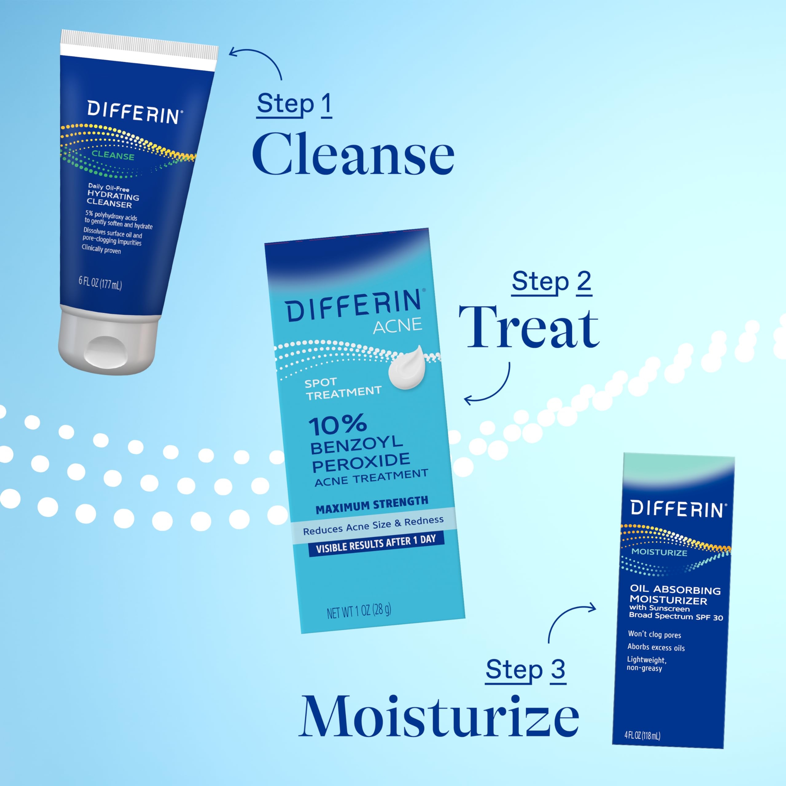Differin 10% Benzoyl Peroxide Spot Treatment 1 oz - Fast-Acting Pimple Treatment, Clears Acne Overnight 5