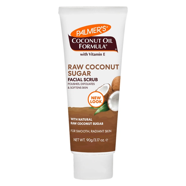 Palmer's Raw Coconut Sugar Facial Scrub 3.17 oz - Polishes, Exfoliates & Softens for Smooth, Radiant Skin