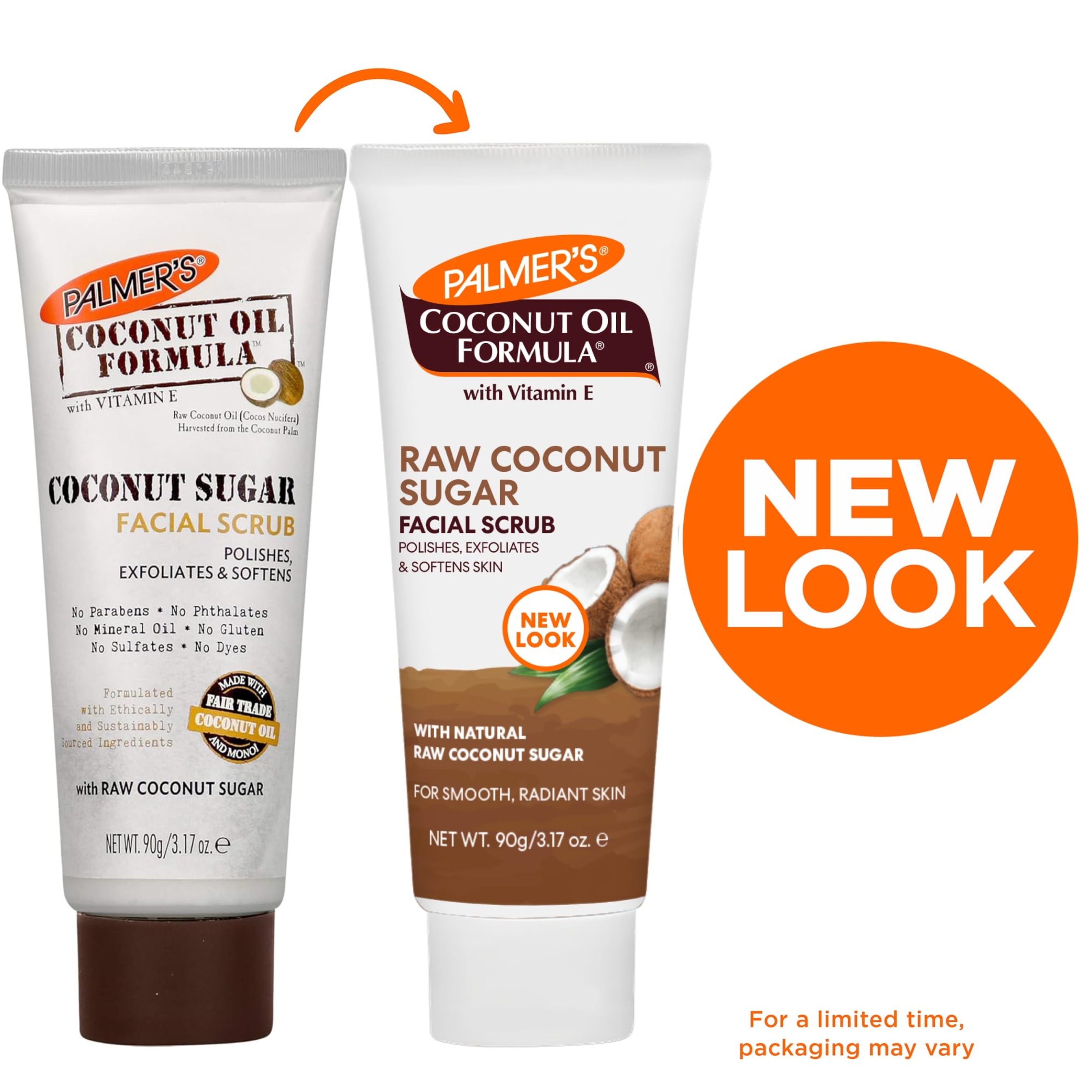 Palmer's Raw Coconut Sugar Facial Scrub 3.17 oz - Polishes, Exfoliates & Softens for Smooth, Radiant Skin 2