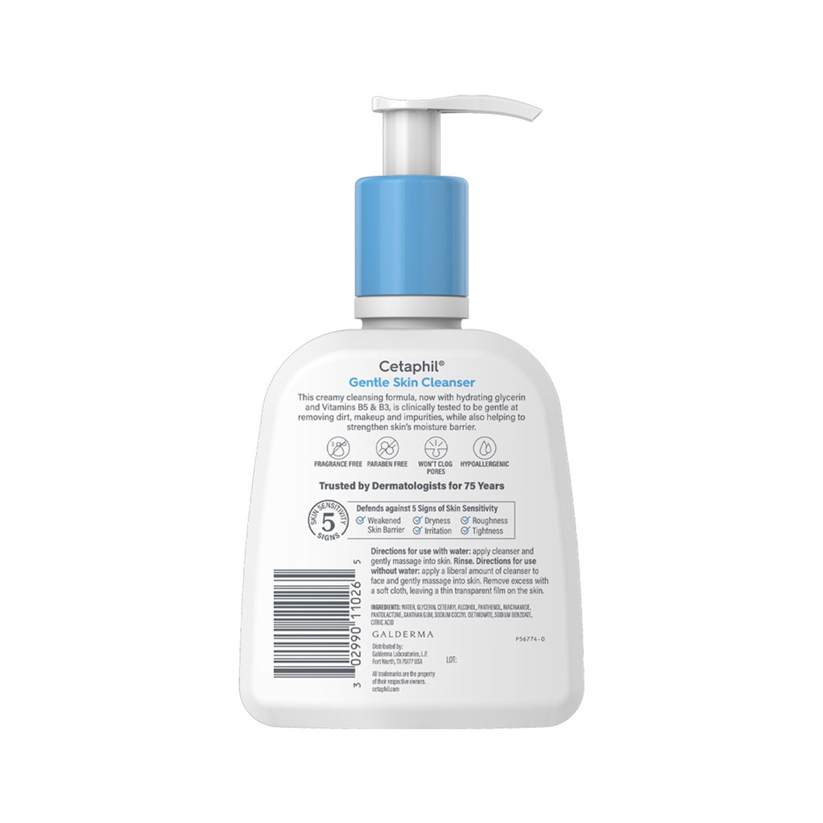 Cetaphil Gentle Skin Cleanser 8 fl.oz - Hydrating Face Wash for Normal to Dry, Sensitive Skin 8