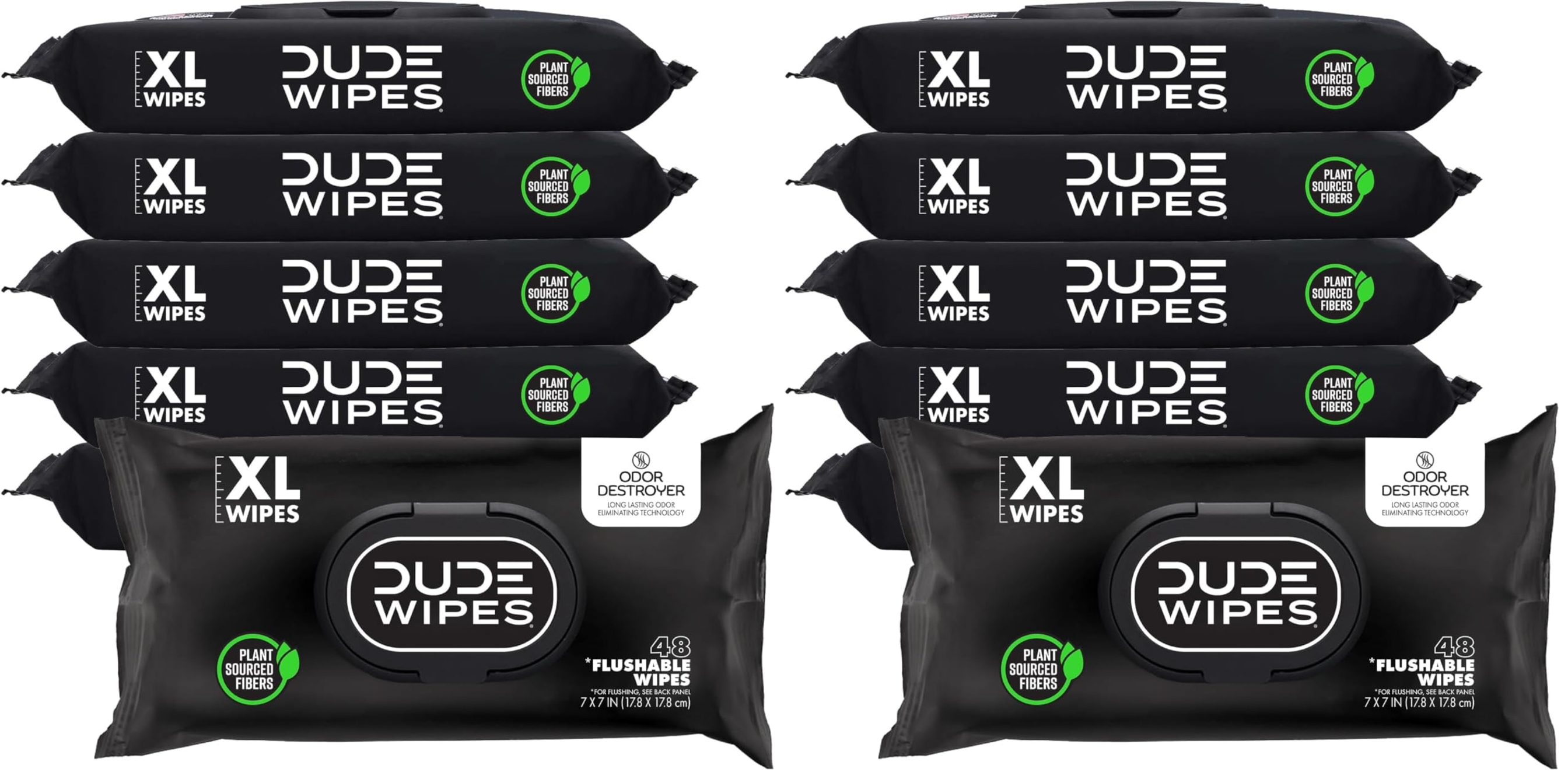 DUDE Wipes Mint Chill Flushable Wipes - Extra-Large Adult Wet Wipes - 1 Pack (48 Count), Travel Pack - Infused with Tea Tree Oil, Vitamin E, and Aloe - Septic and Sewer Safe 26
