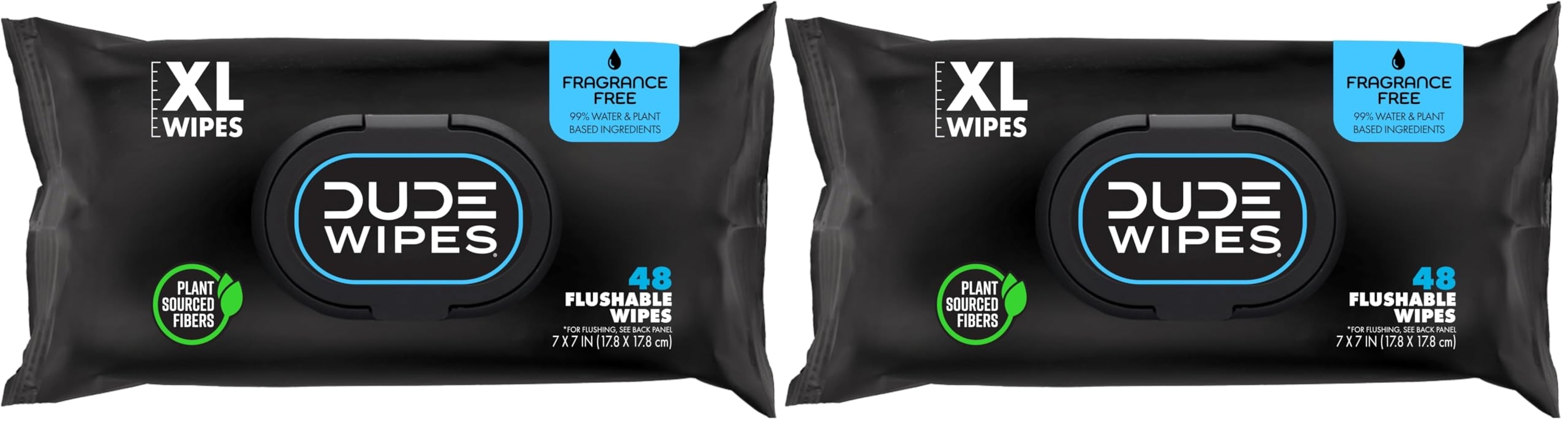 DUDE Wipes Mint Chill Flushable Wipes - Extra-Large Adult Wet Wipes - 1 Pack (48 Count), Travel Pack - Infused with Tea Tree Oil, Vitamin E, and Aloe - Septic and Sewer Safe 54