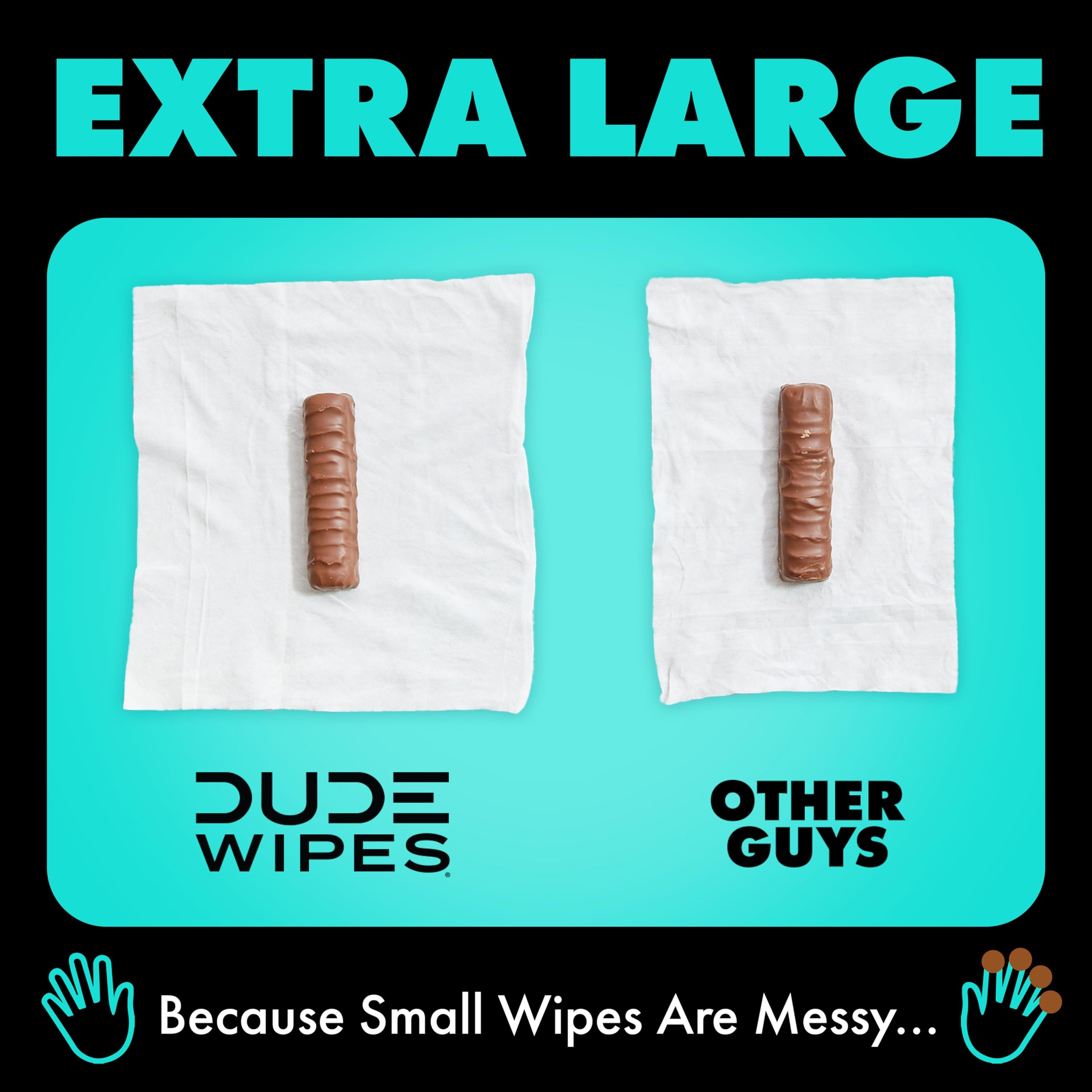 DUDE Wipes Mint Chill Flushable Wipes - Extra-Large Adult Wet Wipes - 1 Pack (48 Count), Travel Pack - Infused with Tea Tree Oil, Vitamin E, and Aloe - Septic and Sewer Safe 68