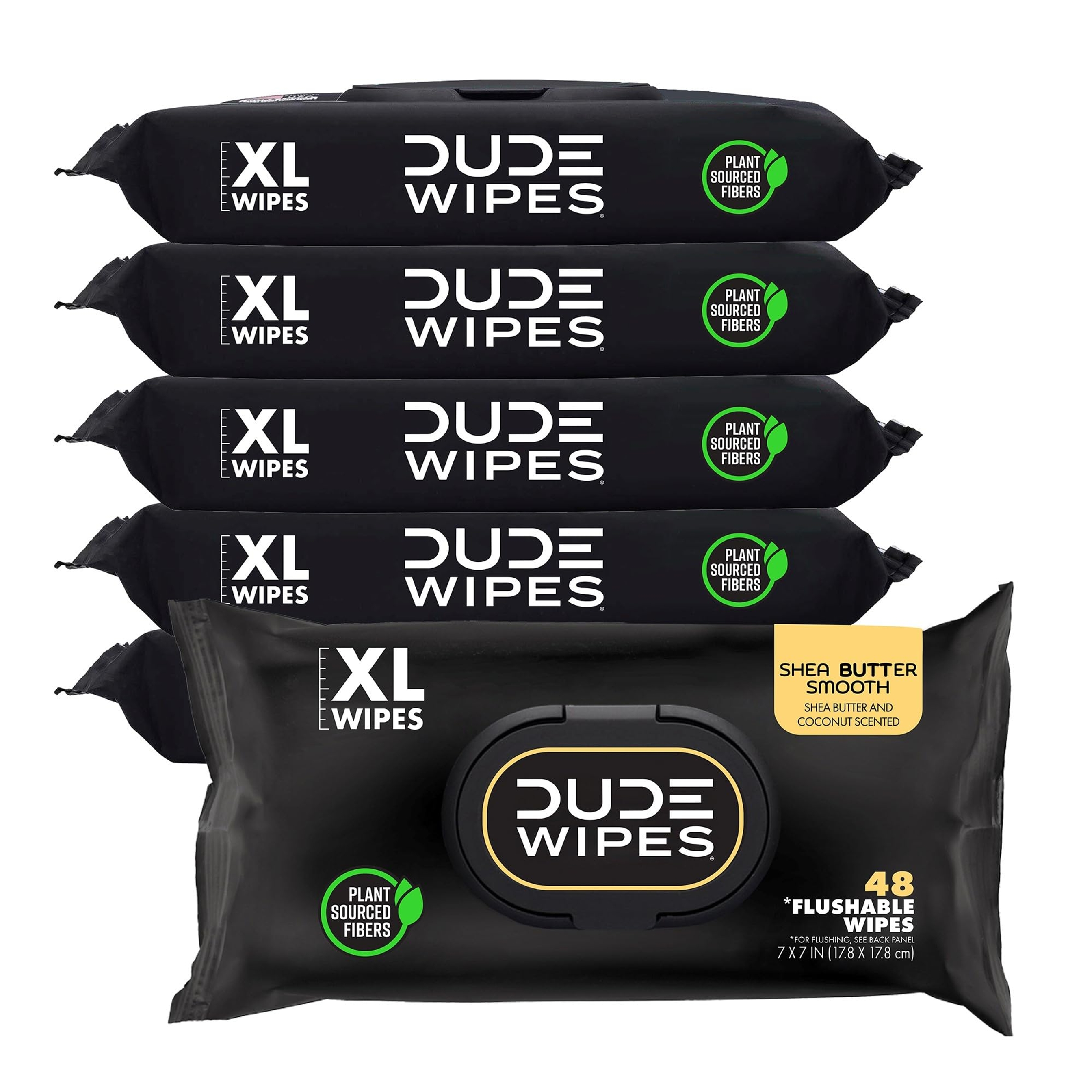 DUDE Wipes Mint Chill Flushable Wipes - Extra-Large Adult Wet Wipes - 1 Pack (48 Count), Travel Pack - Infused with Tea Tree Oil, Vitamin E, and Aloe - Septic and Sewer Safe 90