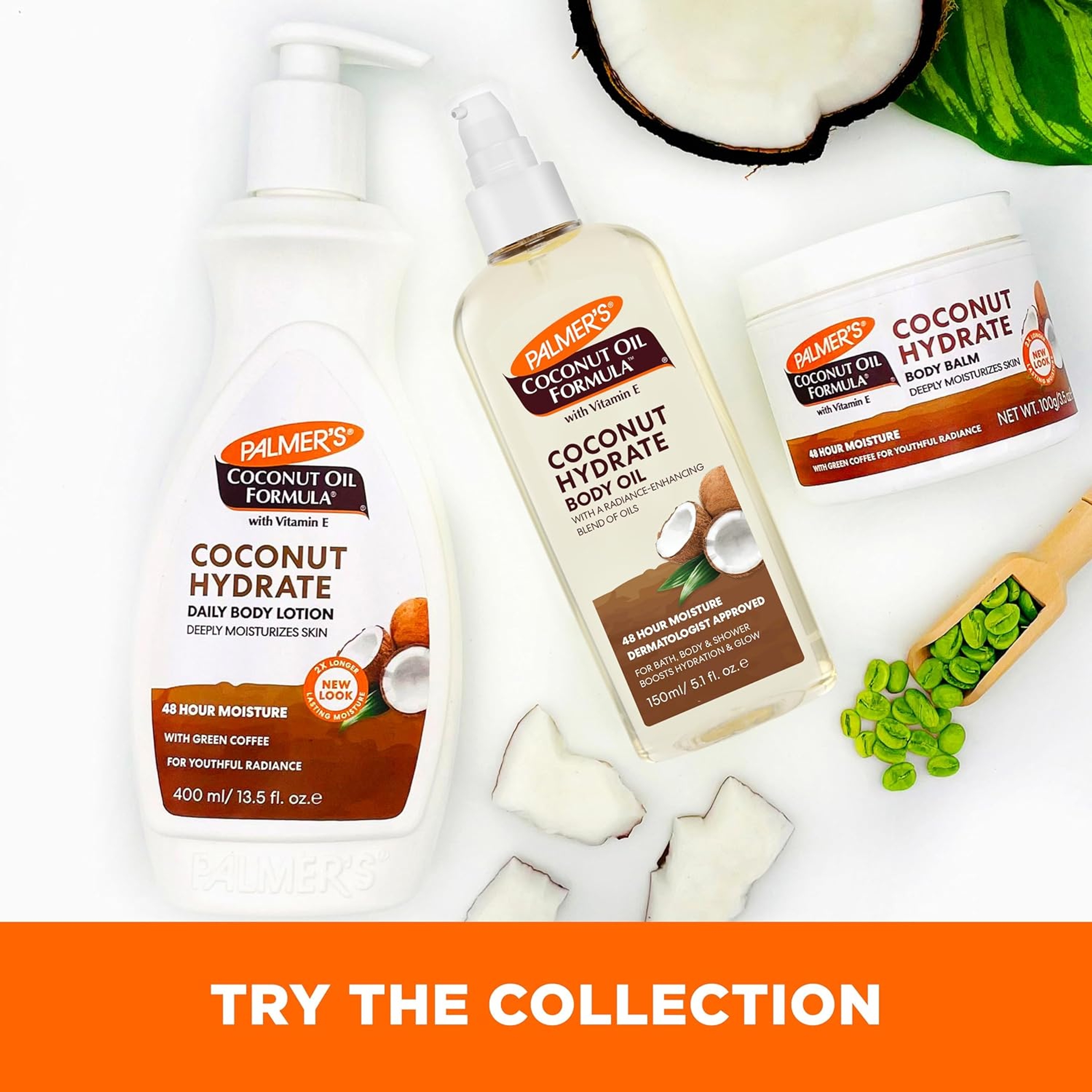 Palmer's Coconut Hydrate Body Oil 5.1 fl.oz - Body Moisturizer with Green Coffee Extract, Bath Oil for Dry Skin 7