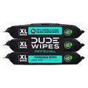 DUDE Wipes Mint Chill Flushable Wipes 48 Count (Pack of 3) - Extra-Large Adult Wet Wipes, Ultra Refreshing 1