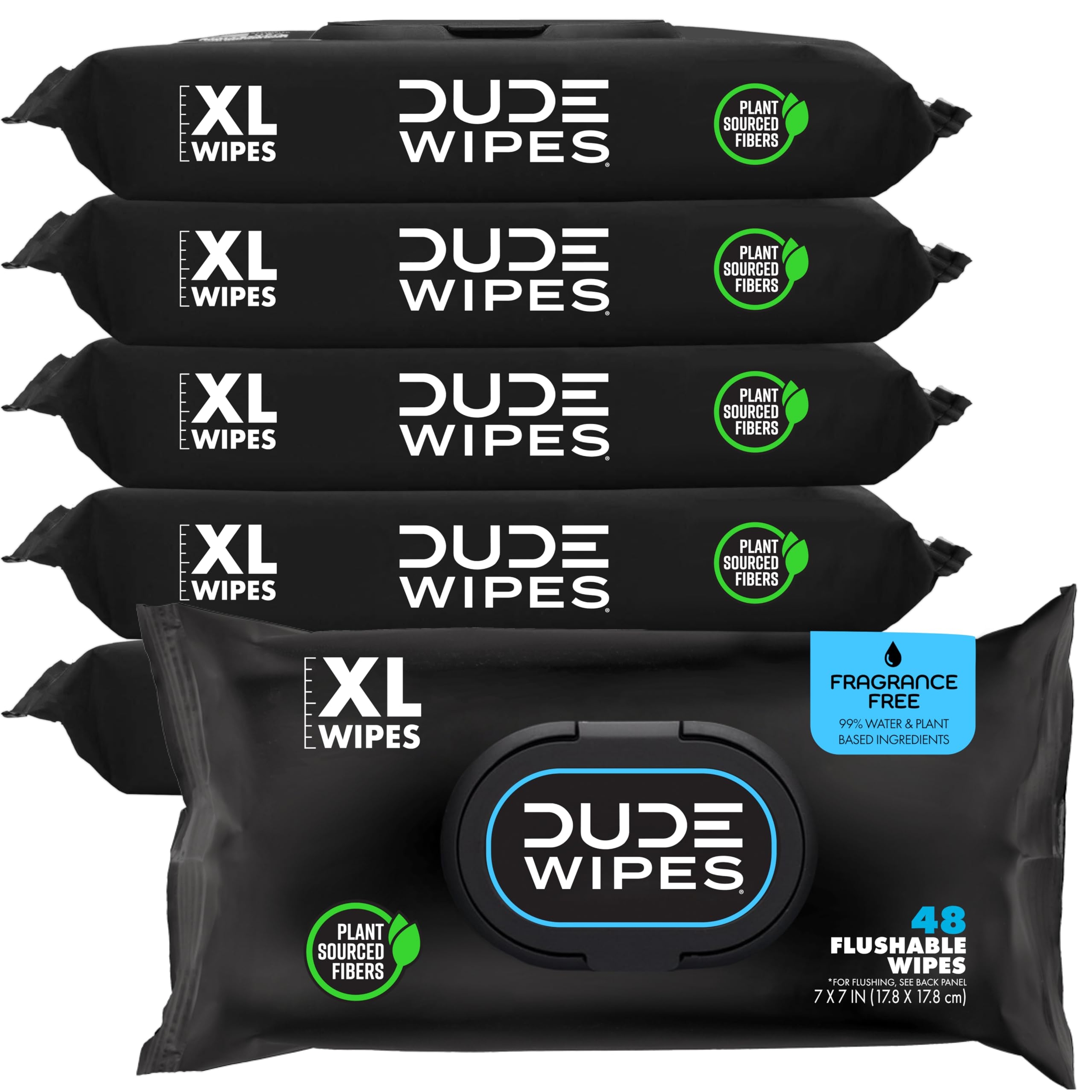 DUDE Wipes Mint Chill Flushable Wipes - Extra-Large Adult Wet Wipes - 3 Pack (144 Count) - Infused with Tea Tree Oil, Vitamin E, and Aloe - Septic and Sewer Safe 47