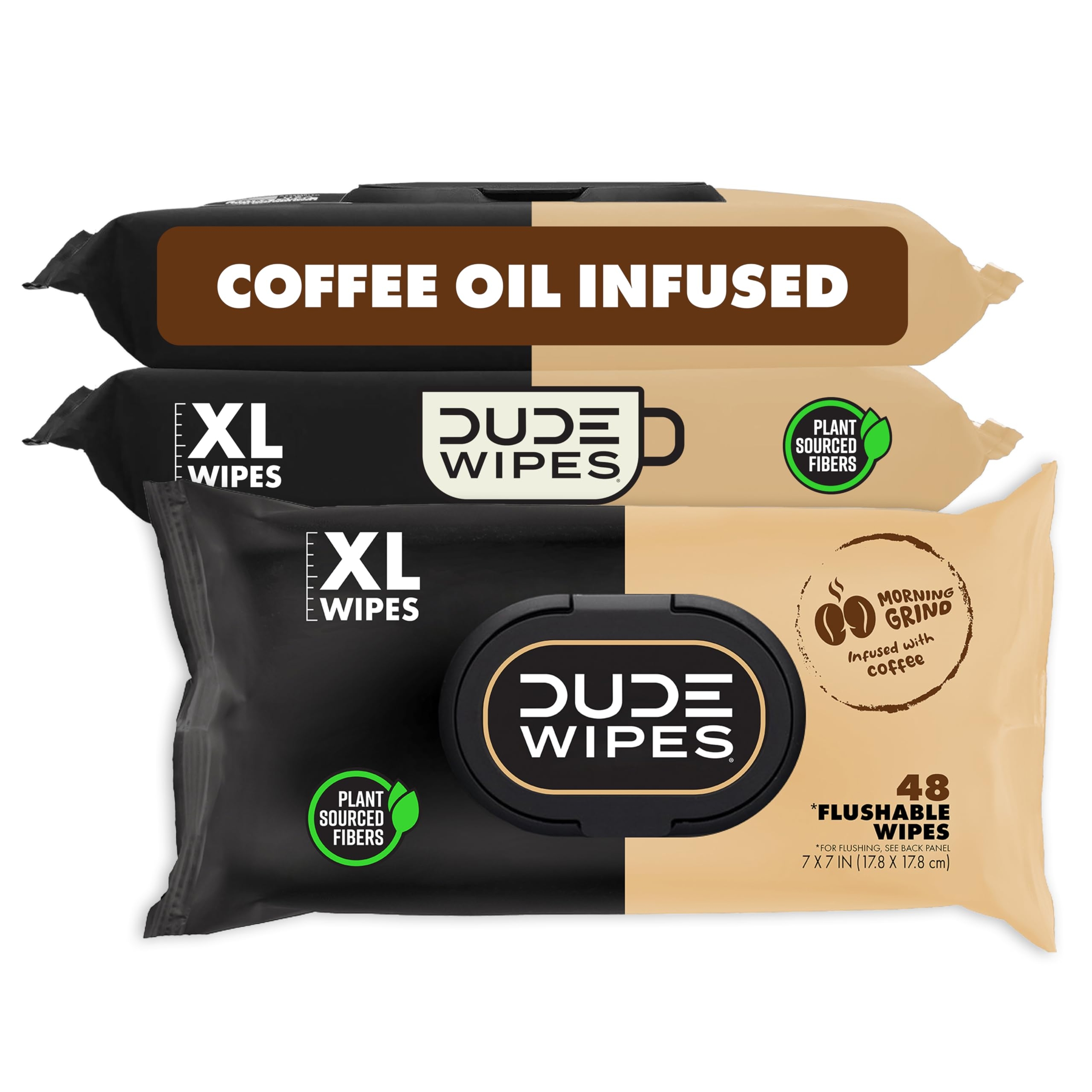 DUDE Wipes Mint Chill Flushable Wipes - Extra-Large Adult Wet Wipes - 3 Pack (144 Count) - Infused with Tea Tree Oil, Vitamin E, and Aloe - Septic and Sewer Safe 83