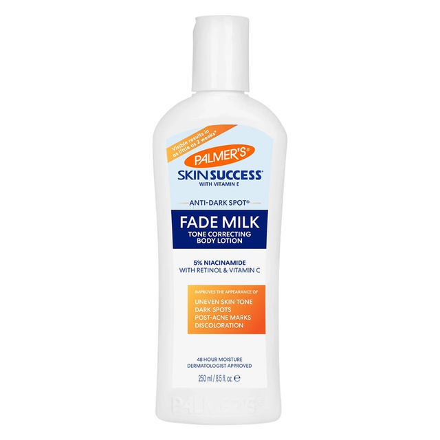 Palmer's Anti-Dark Spot Fade Milk 8.5 fl.oz - Moisturizer with Niacinamide, Fades Age Spots, Helps Uneven Skin Tone
