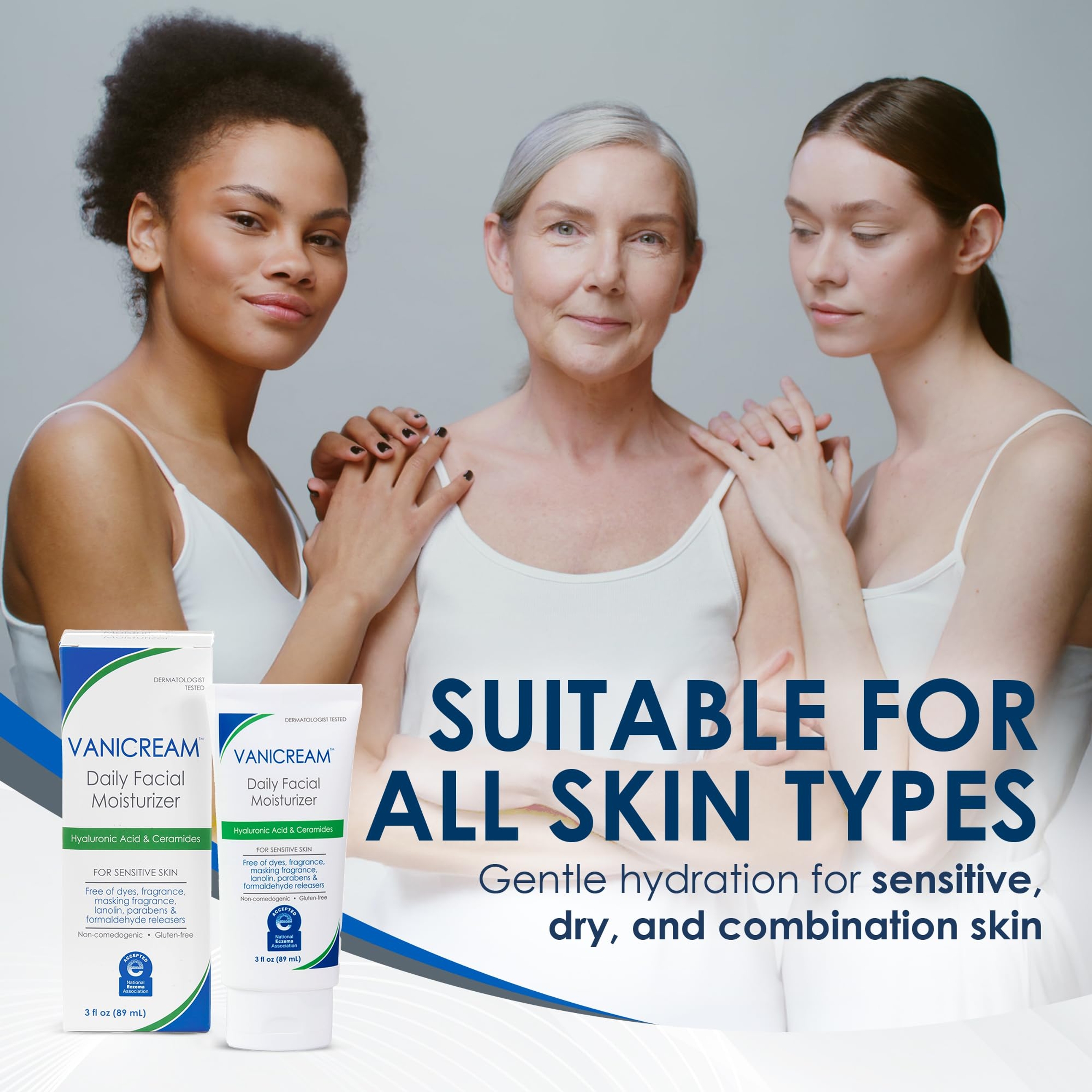 Vanicream Daily Facial Moisturizer 3 fl.oz - with Ceramides and Hyaluronic Acid for Sensitive Skin 6