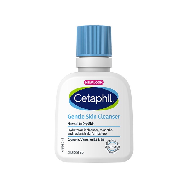 Cetaphil Gentle Skin Cleanser 2 fl.oz - Hydrating Face Wash for Normal to Dry, Sensitive Skin
