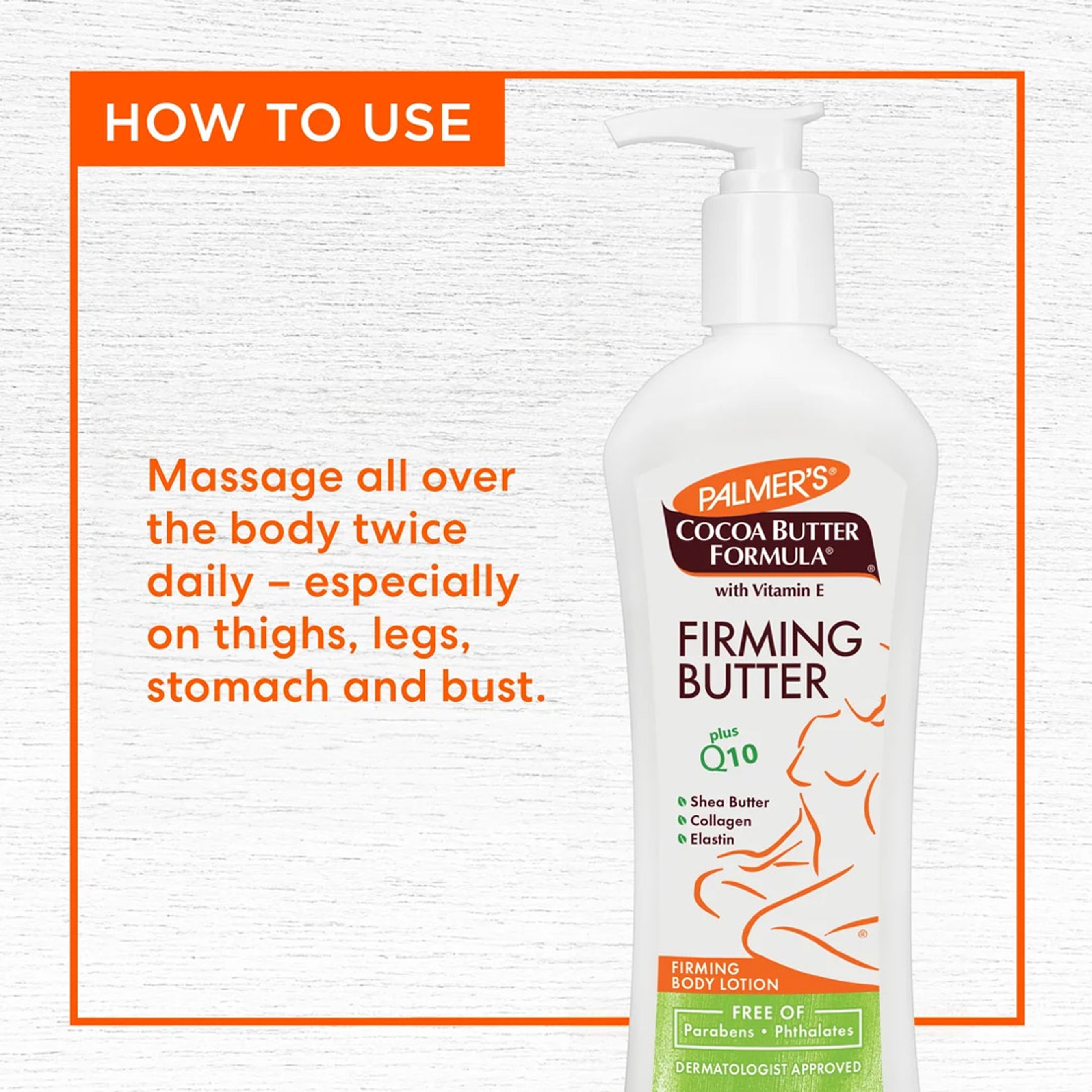Palmer's Cocoa Butter Firming Butter 10.6 fl.oz - Firming Body Lotion with Vitamin E & Q10 Helps Tighten & Tone Skin 4