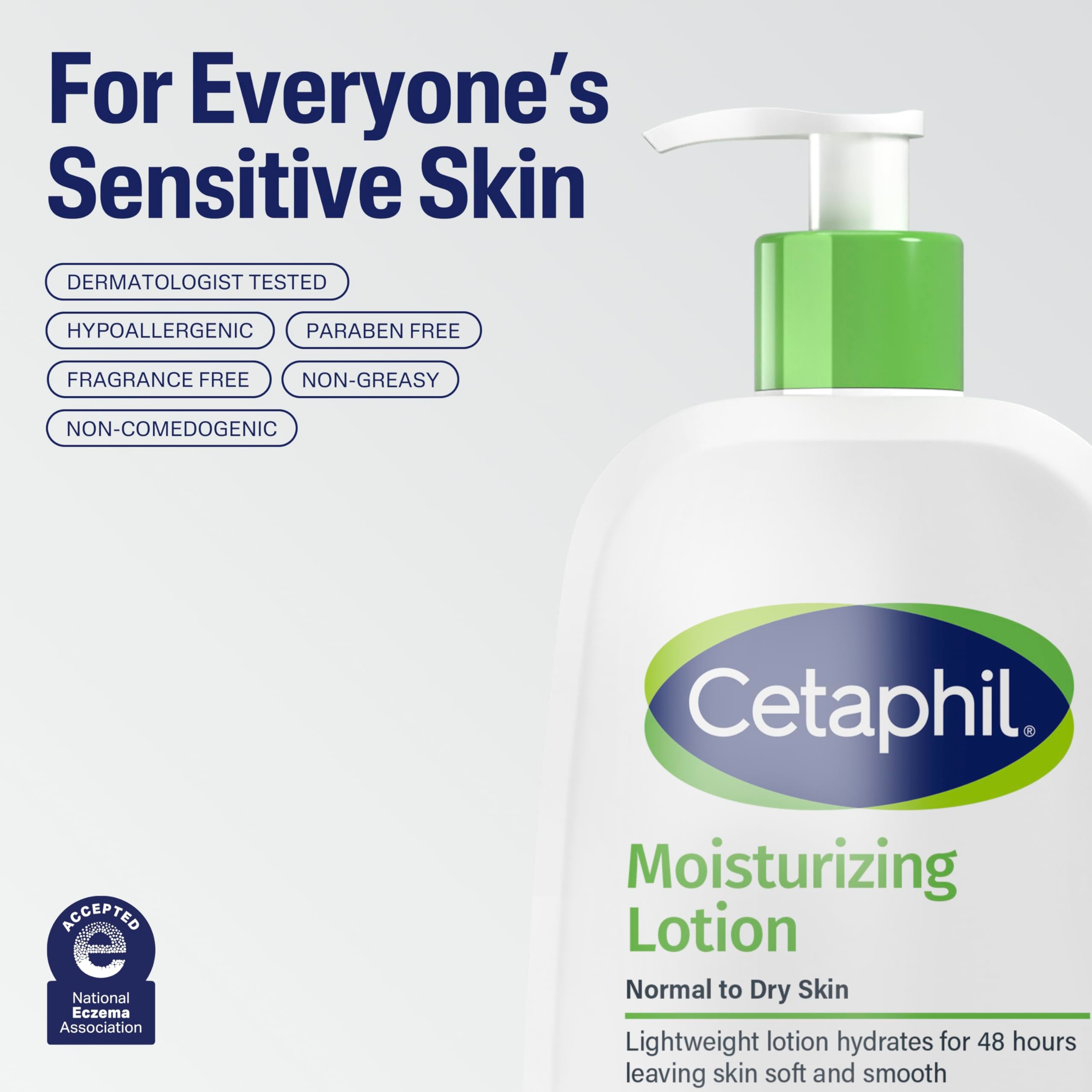 Cetaphil Moisturizing Lotion 20 fl.oz - Lightweight Hydrating Lotion for Normal to Dry, Sensitive Skin 6