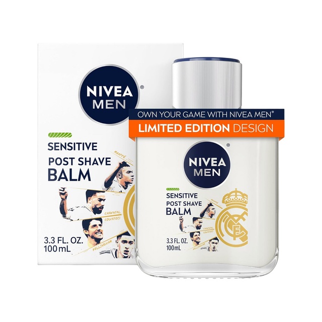 Nivea Men Sensitive Post Shave Balm 3.3 fl.oz - Alcohol Free After Shave Balm for Men (Limited Edition)