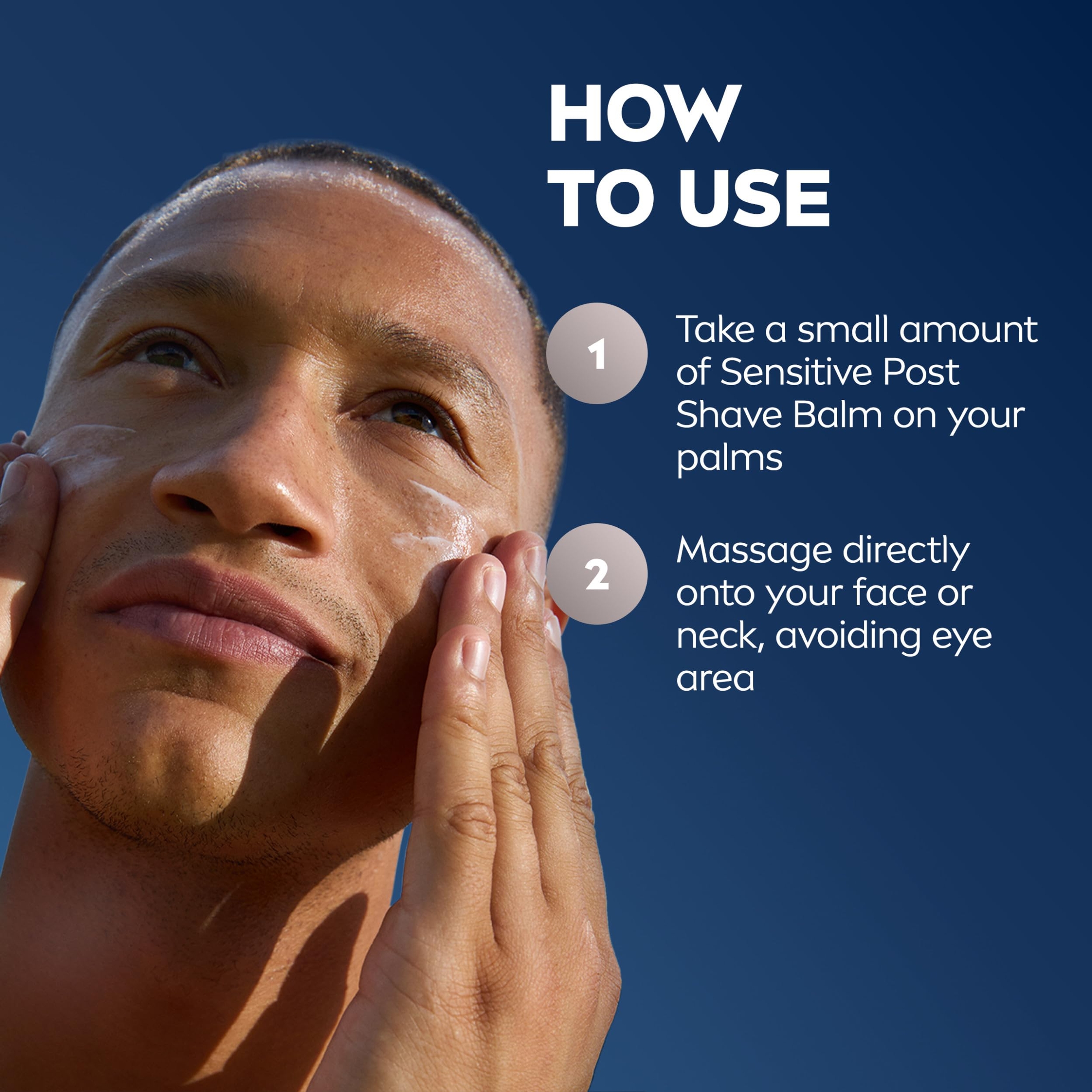 Nivea Men Sensitive Post Shave Balm 3.3 fl.oz - Alcohol Free After Shave Balm for Men (Limited Edition) 8