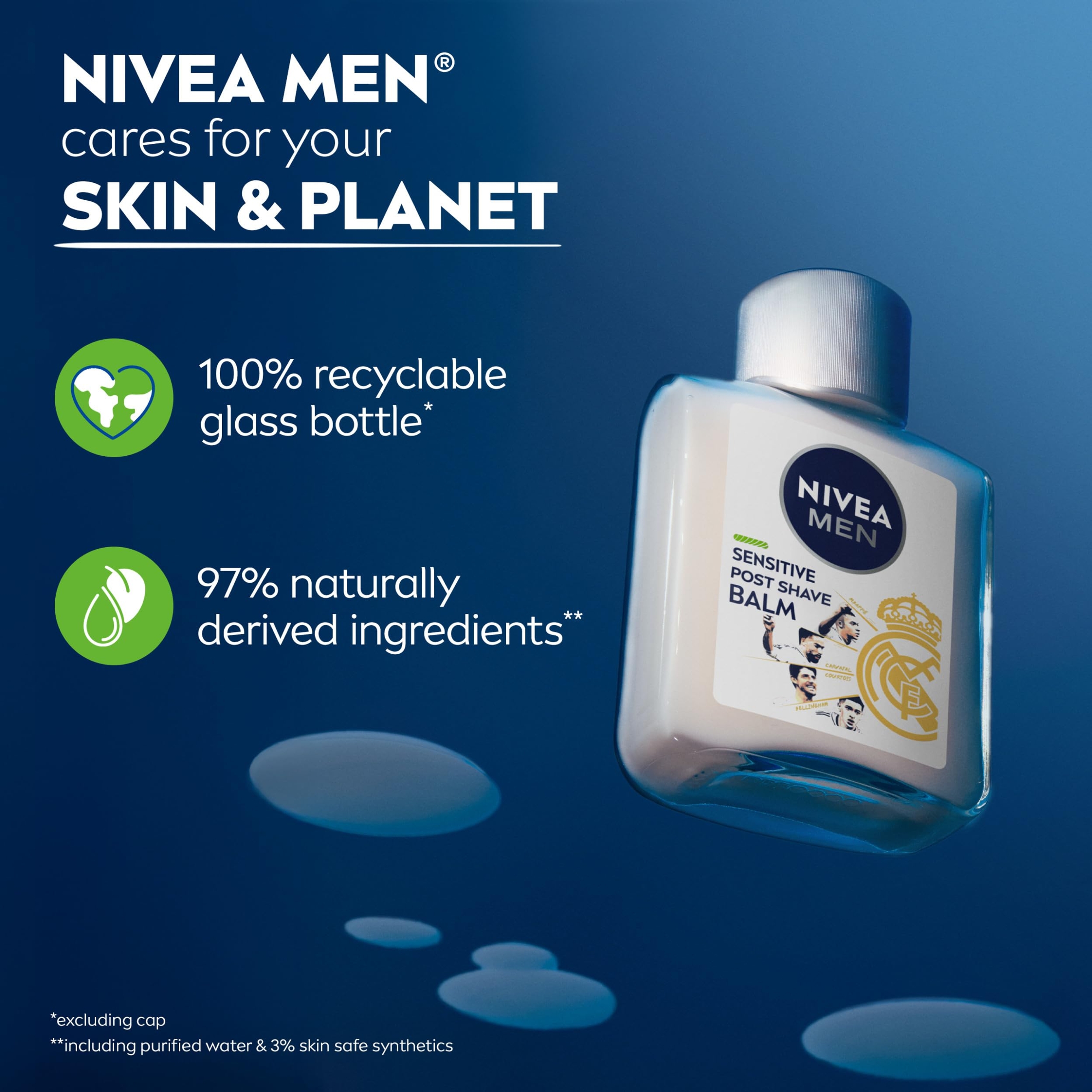 Nivea Men Sensitive Post Shave Balm 3.3 fl.oz - Alcohol Free After Shave Balm for Men (Limited Edition) 10