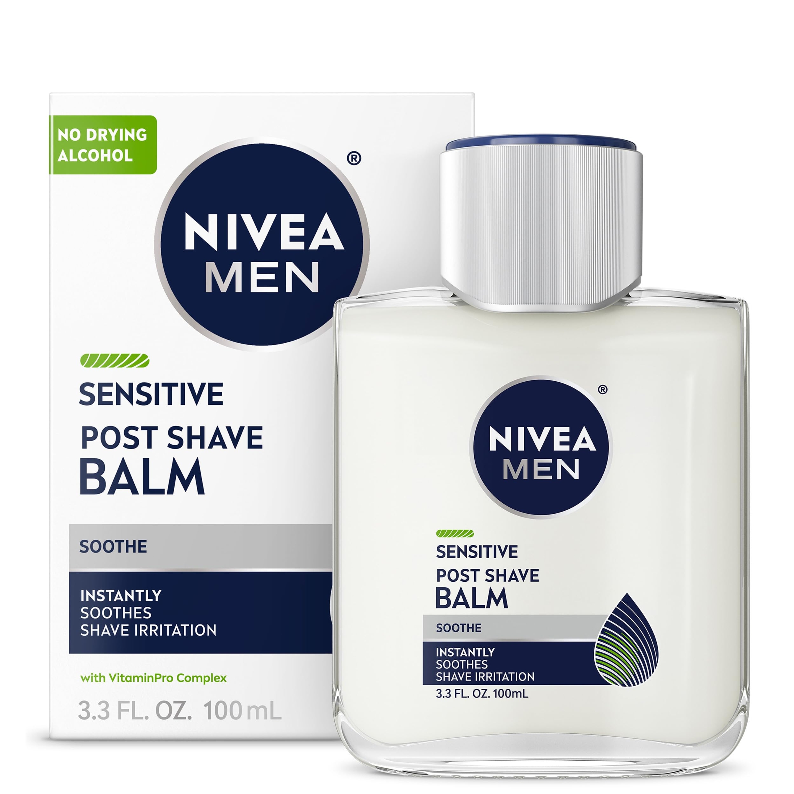 Nivea Men Sensitive Post Shave Balm 3.3 fl.oz - Alcohol Free After Shave Balm for Men (Limited Edition) 12