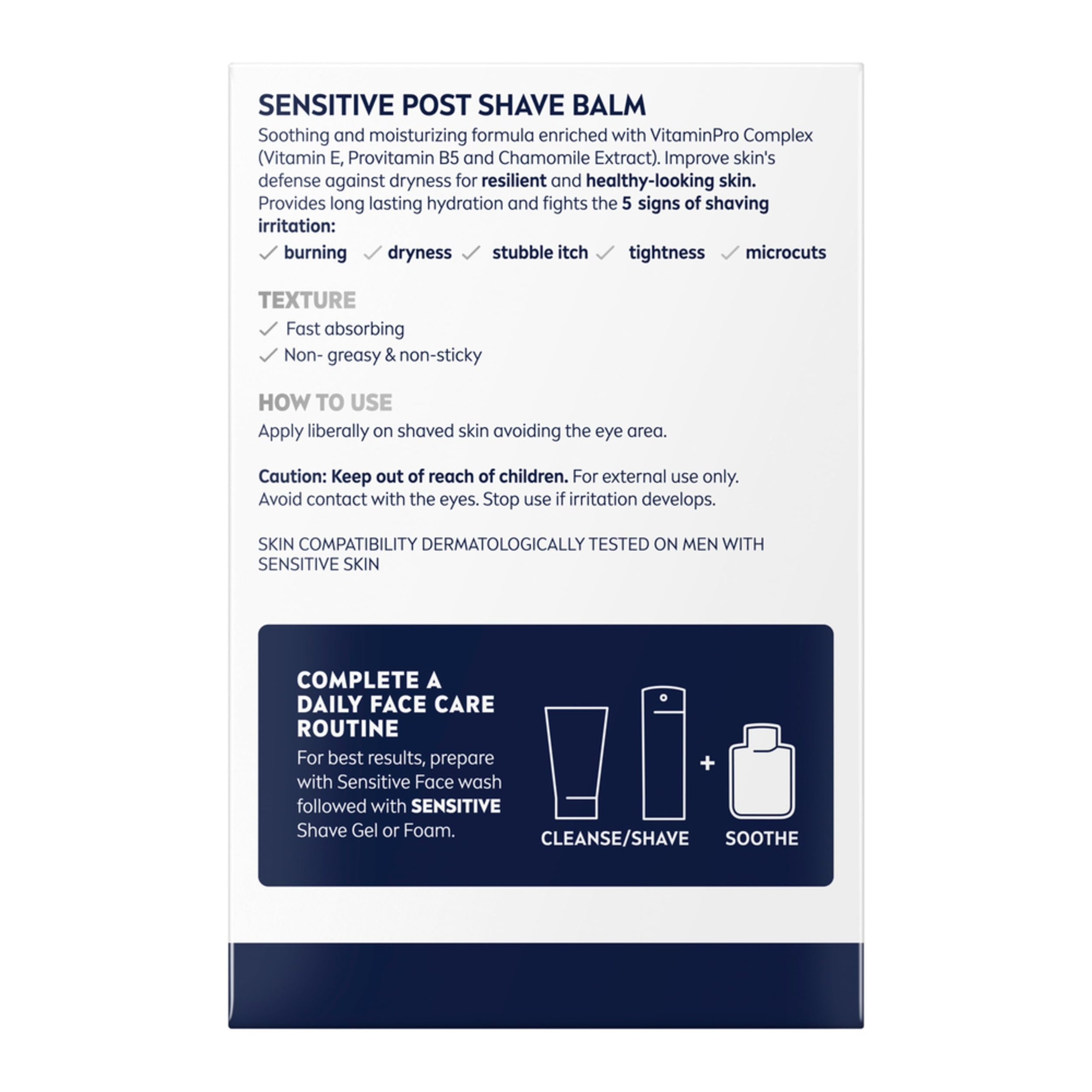 Nivea Men Sensitive Post Shave Balm 3.3 fl.oz - Alcohol Free After Shave Balm for Men (Limited Edition) 13
