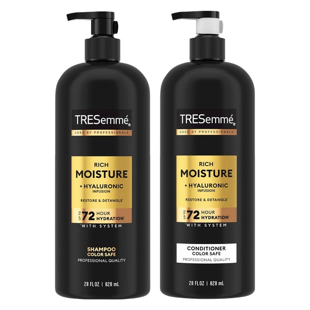 TRESemmé Rich Moisture Shampoo & Conditioner, 28 fl.oz Each (2 Count) - Up to 72-Hour Hydration for Dry Hair — Out of stock