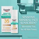 Eucerin Tinted Sensitive Mineral SPF 35 Face Sunscreen 1.7 fl.oz - Blendable Tint for All Skin Tones 3