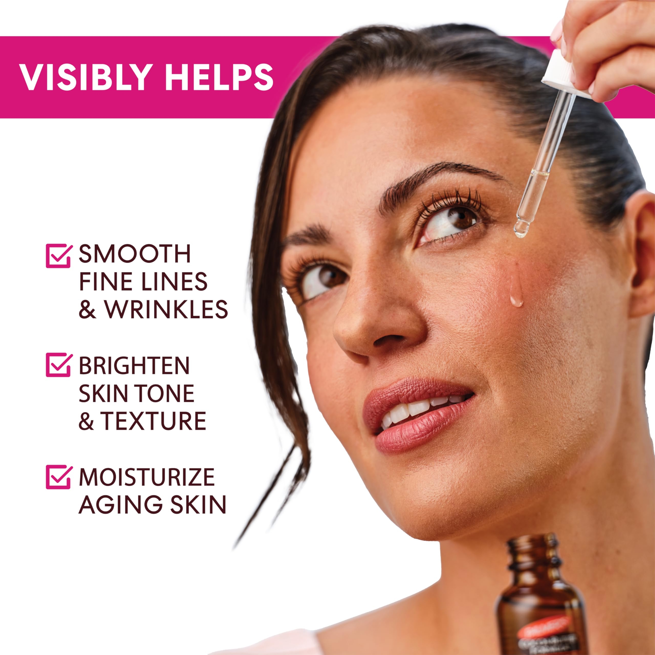 Palmer's Skin Therapy Face Oil 1 fl.oz - Hydrating Moisturizer with Natural Cocoa Butter Reduces Fine Lines & Dark Spots 3