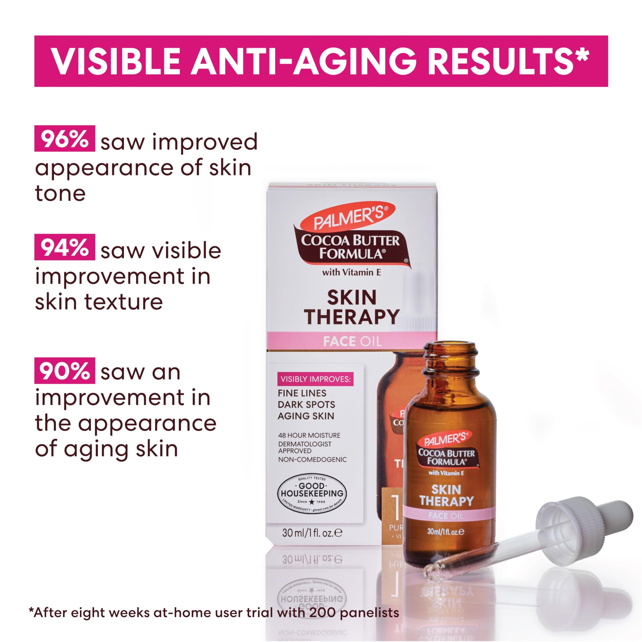 Palmer's Skin Therapy Face Oil 1 fl.oz - Hydrating Moisturizer with Natural Cocoa Butter Reduces Fine Lines & Dark Spots 4