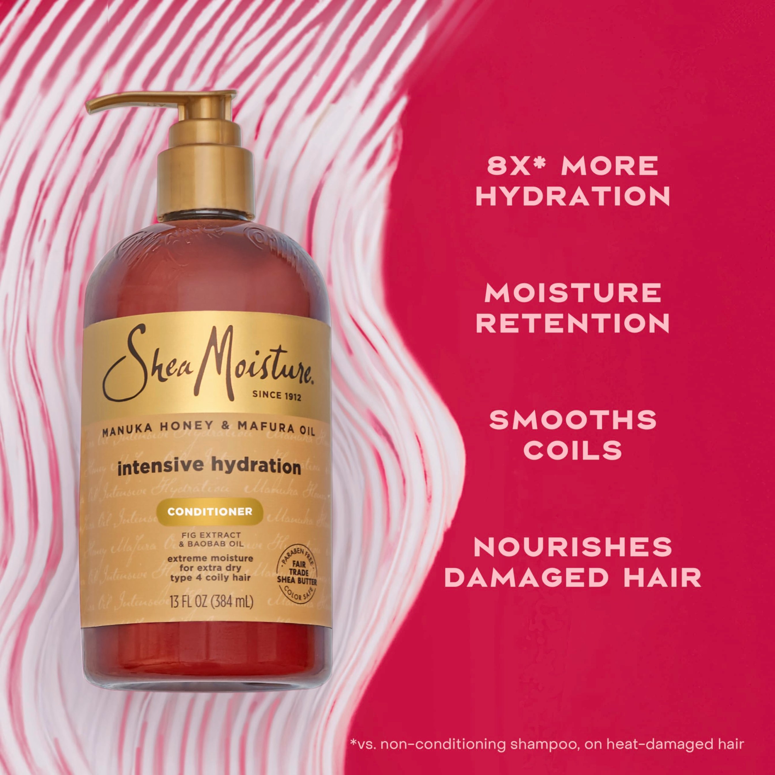 SheaMoisture Intensive Hydration Conditioner 13 fl.oz - with Manuka Honey & Mafura Oil for Dry, Damaged Hair 3