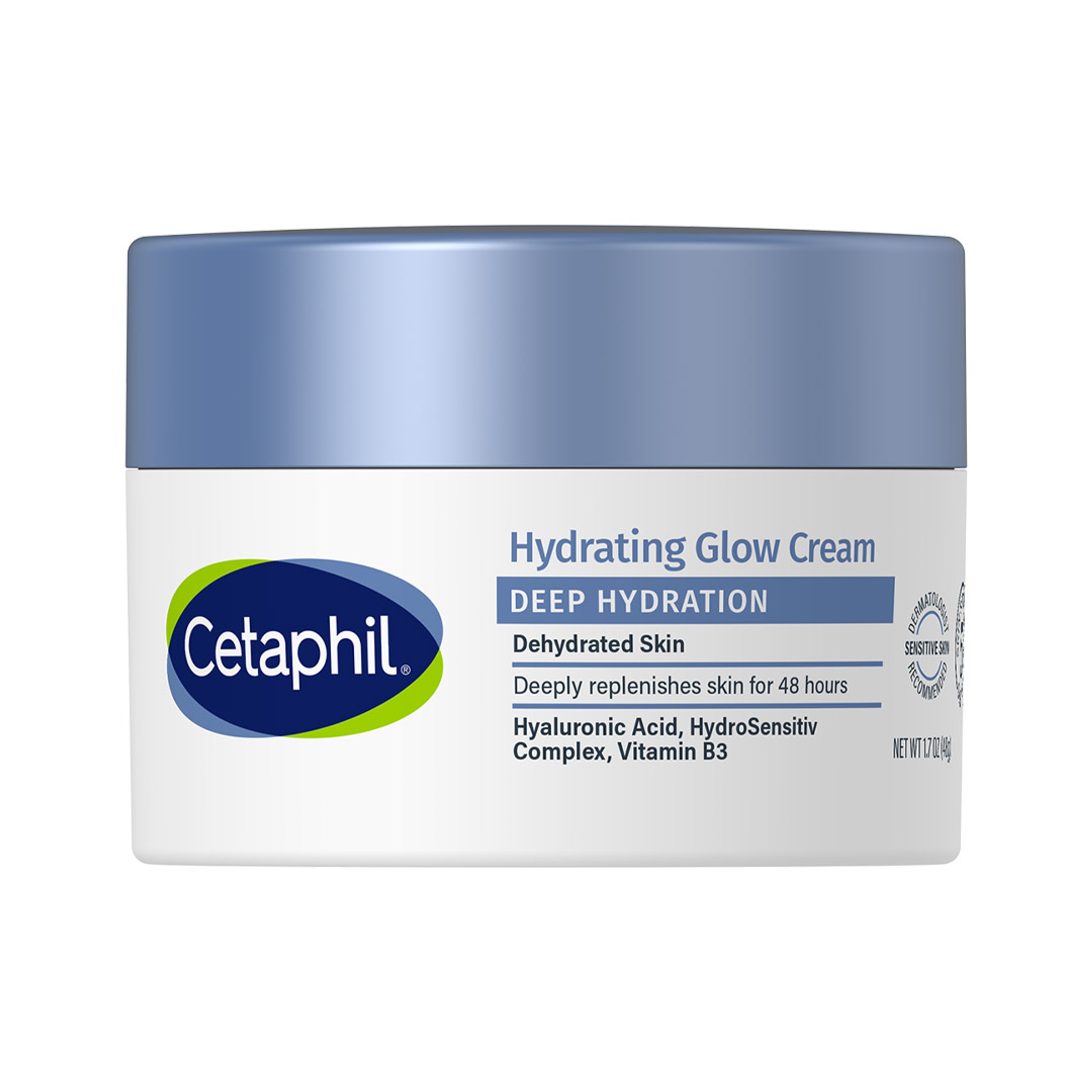 Cetaphil Deep Hydration Healthy Glow Cream 1.7 oz - Lightweight Daily Cream Deeply Replenishes Skin for 48HR 1