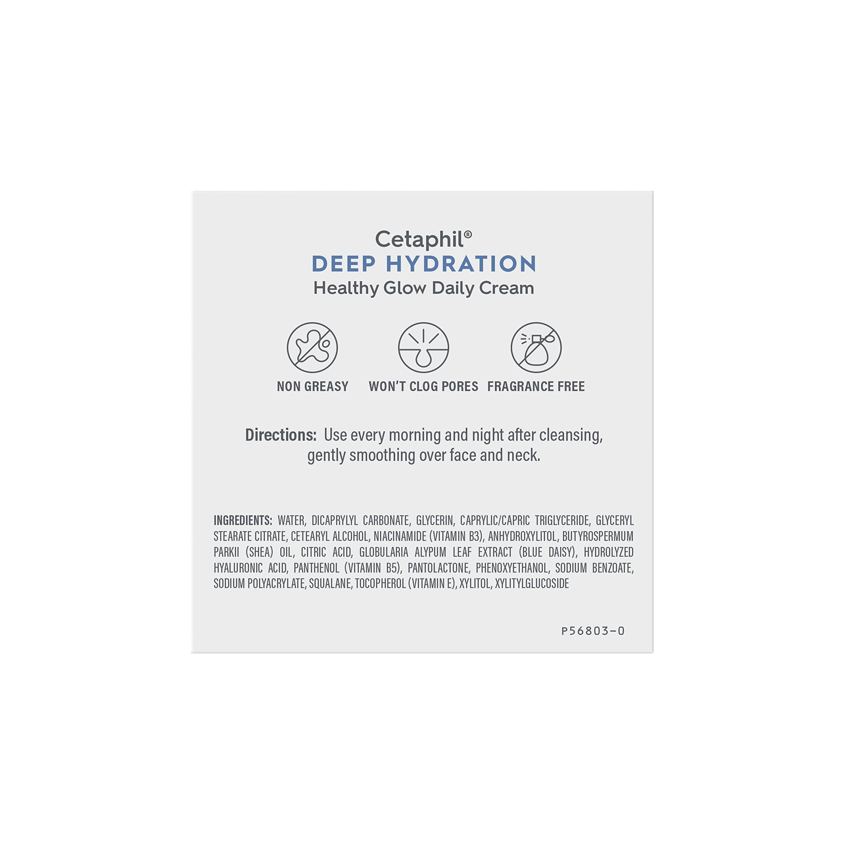 Cetaphil Deep Hydration Healthy Glow Daily Face Cream, 1.7 oz, 48 Hour Dry Skin Face Moisturizer for Sensitive Skin, With Hyaluronic Acid, Vitamin E & Vitamin B5 3