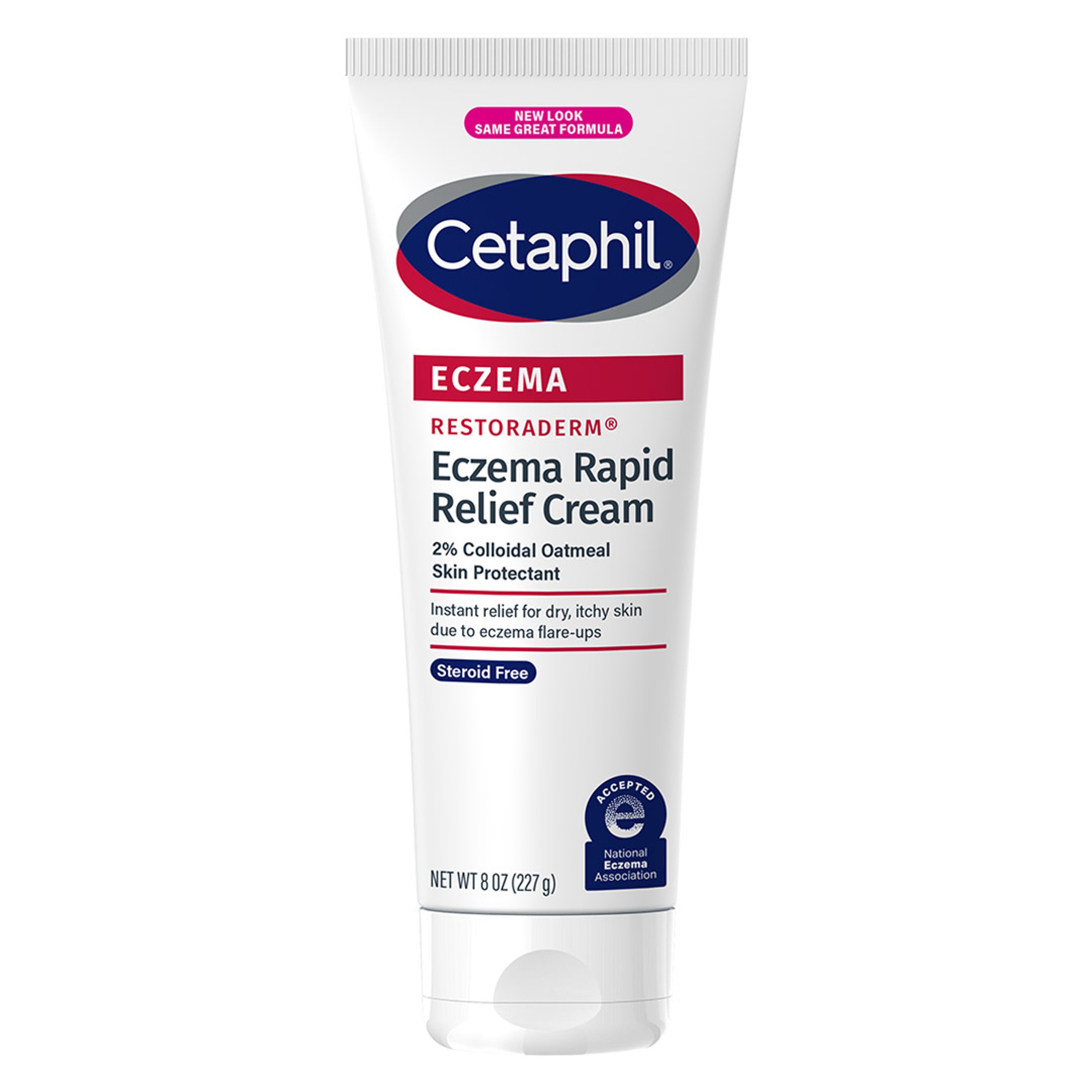Cetaphil Restoraderm Eczema Rapid Relief Cream 8 oz - 2% Colloidal Oatmeal for 48HR Hydration, Barrier Repair 1