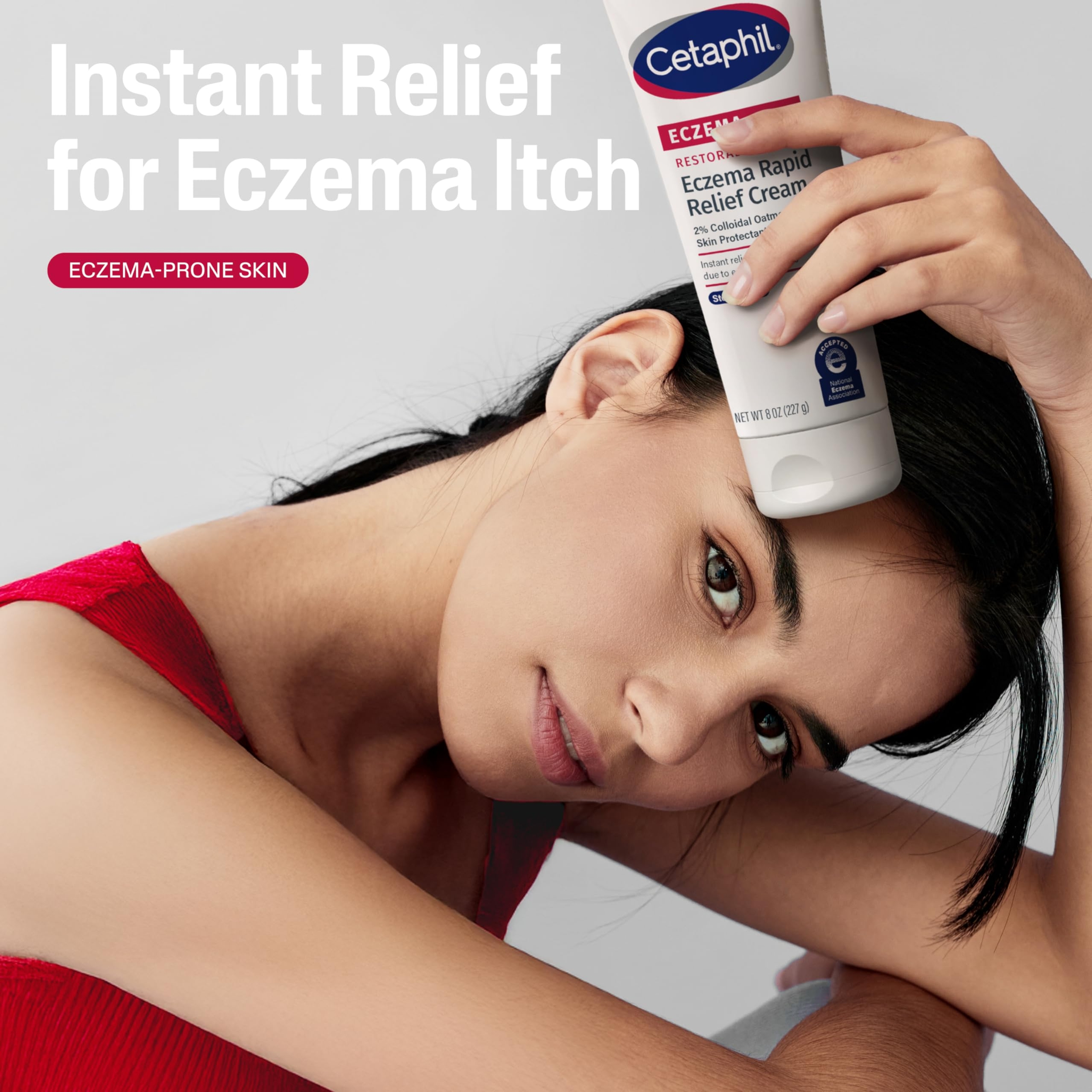 Cetaphil Restoraderm Eczema Rapid Relief Cream 8 oz - 2% Colloidal Oatmeal for 48HR Hydration, Barrier Repair 4