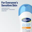 Cetaphil Ultra Gentle Relaxing Body Wash, For Dry to Normal, Sensitive Skin, 16.9oz, with Aloe Vera, Calendula, Vitamin B5, Hypoallergenic, Dermatologist Tested 18