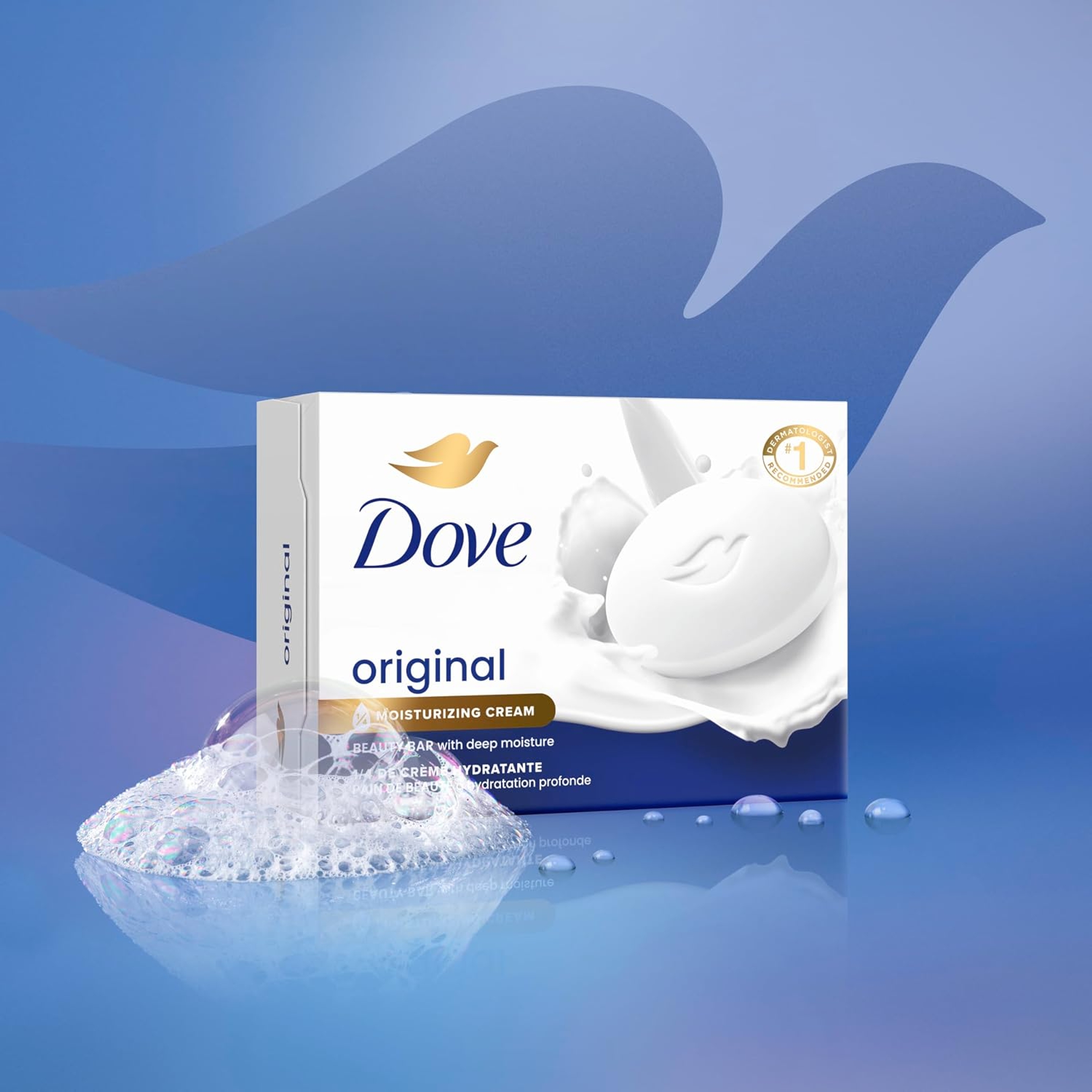 Dove Beauty Bar Soap Original 3.75 oz (Pack of 4) - with 1/4 Moisturizing Cream for Soft, Smooth Skin 2