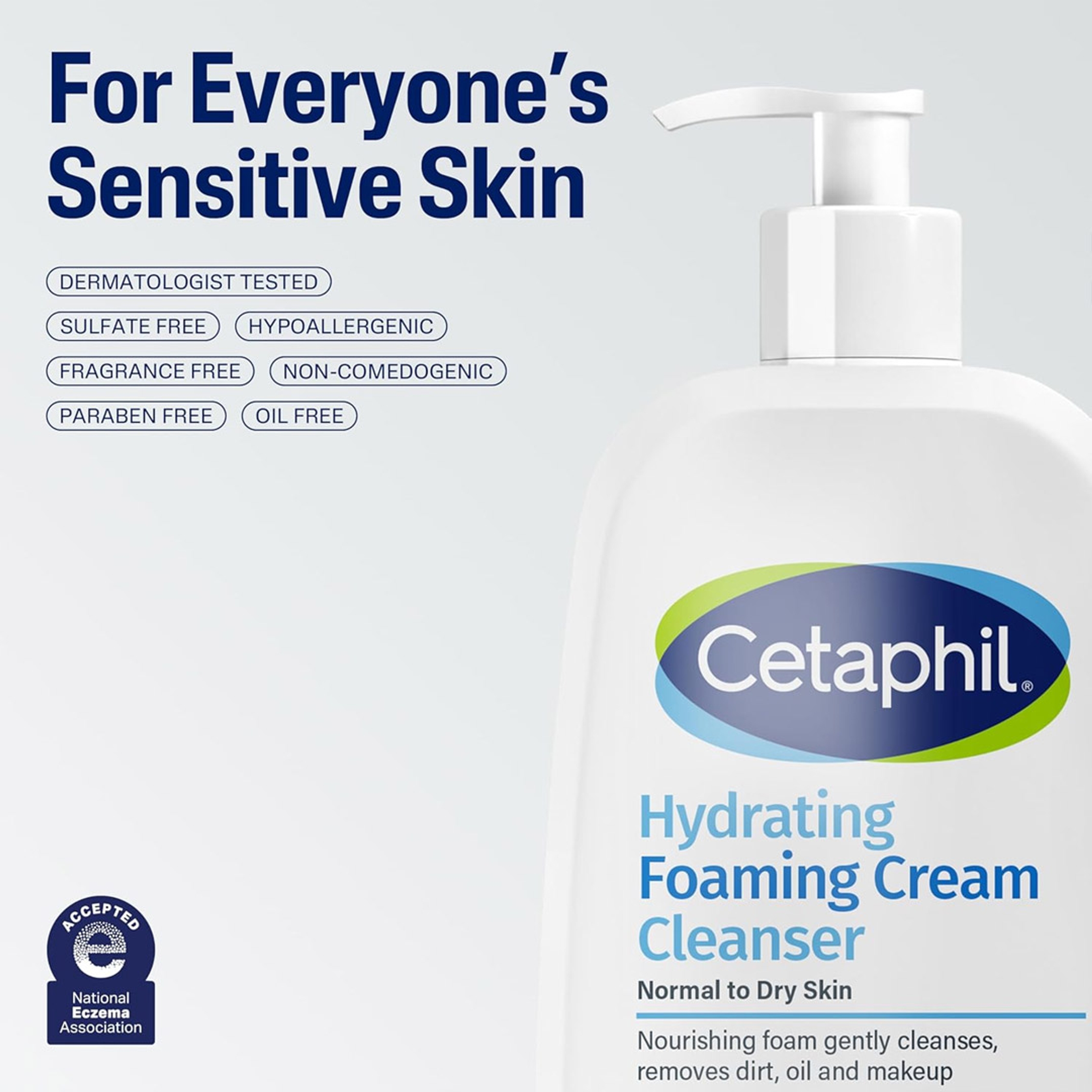 Cetaphil Hydrating Foaming Cream Cleanser 16 fl.oz - Cream to Foam Face Wash for Cetaphil Hydrating Foaming Cream Cleanser 16 fl.oz - Cream to Foam Face Wash for Normal to Dry, Sensitive Skin 5