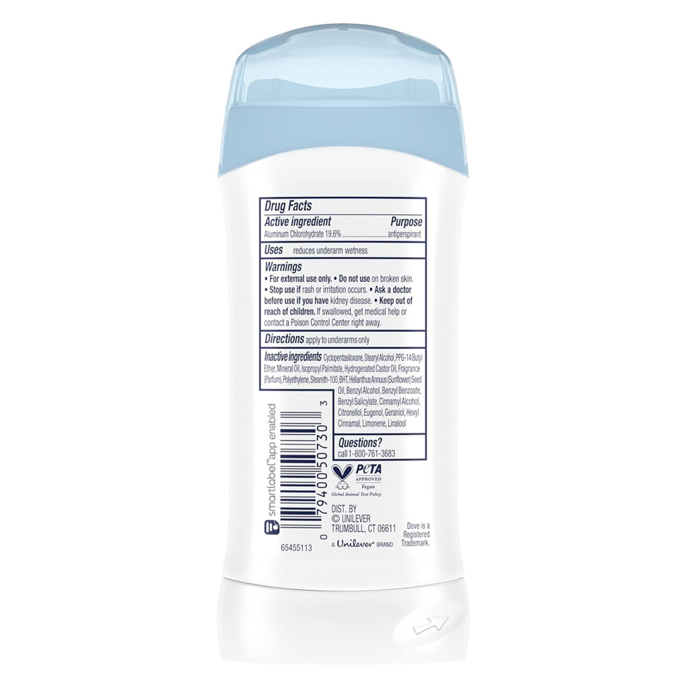 Dove Antiperspirant Deodorant, Original Clean, 2.6 oz - Invisible Solid Stick with 48H Sweat & Odor Protection 4