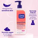 Clean & Clear Essentials Sensitive Skin Foaming Facial Cleanser 8 fl.oz - Removes Oil & Pore-Clogging Impurities, Fragrance-Free 3