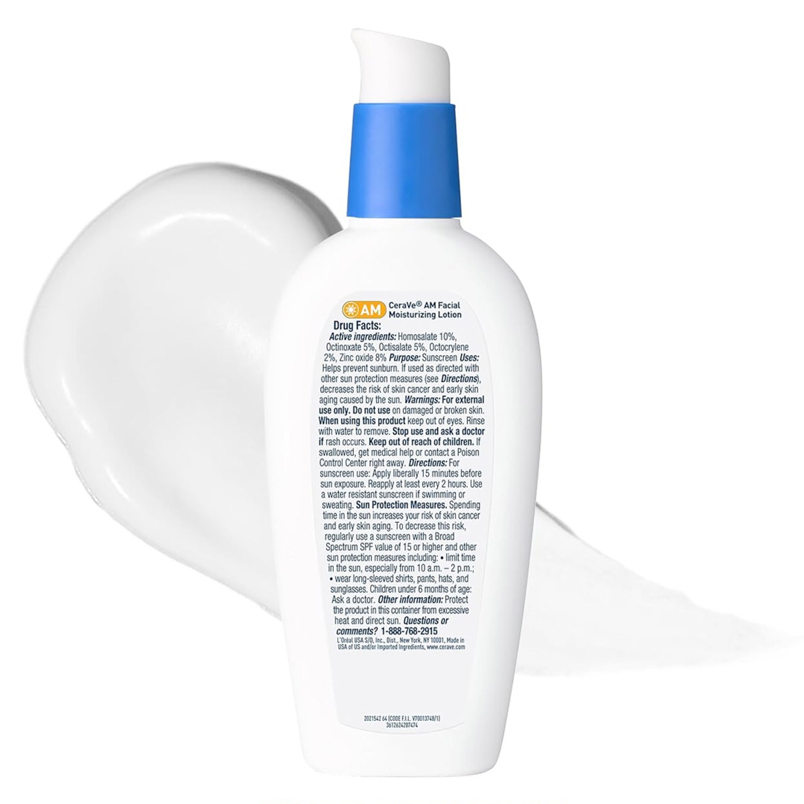 CeraVe AM Facial Moisturizing Lotion with SPF 30, Oil-Free Face Moisturizer with SPF, Formulated with Hyaluronic Acid, Niacinamide & Ceramides, Non-Comedogenic, Broad Spectrum Sunscreen, 3 Ounce 9