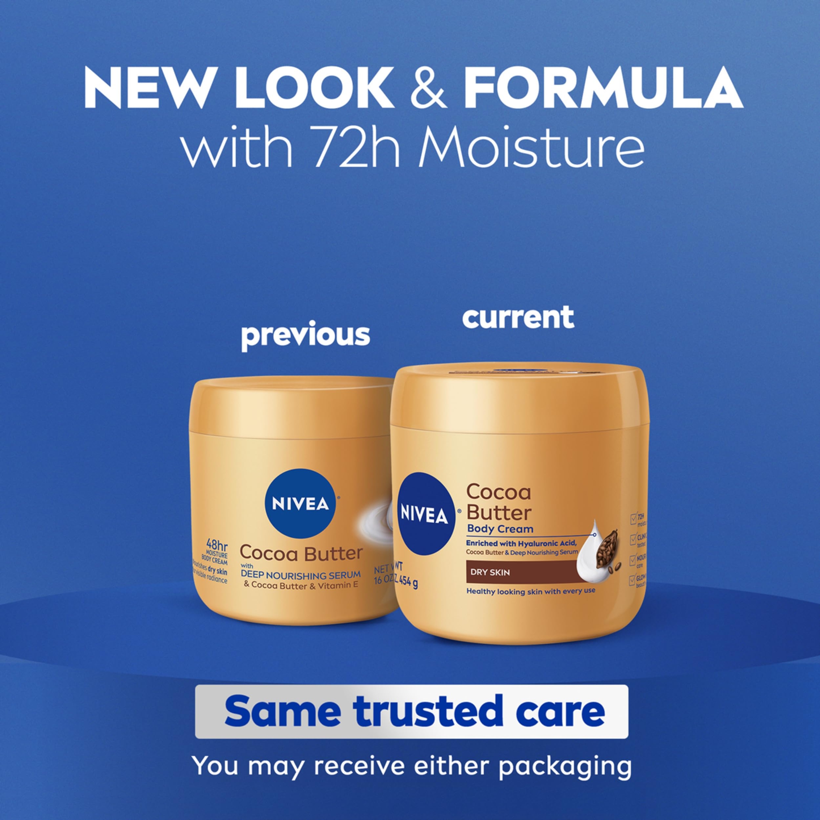 Nivea Cocoa Butter Body Cream 16 oz - Moisture Cream with Deep Nourishing Serum for Dry Skin 3