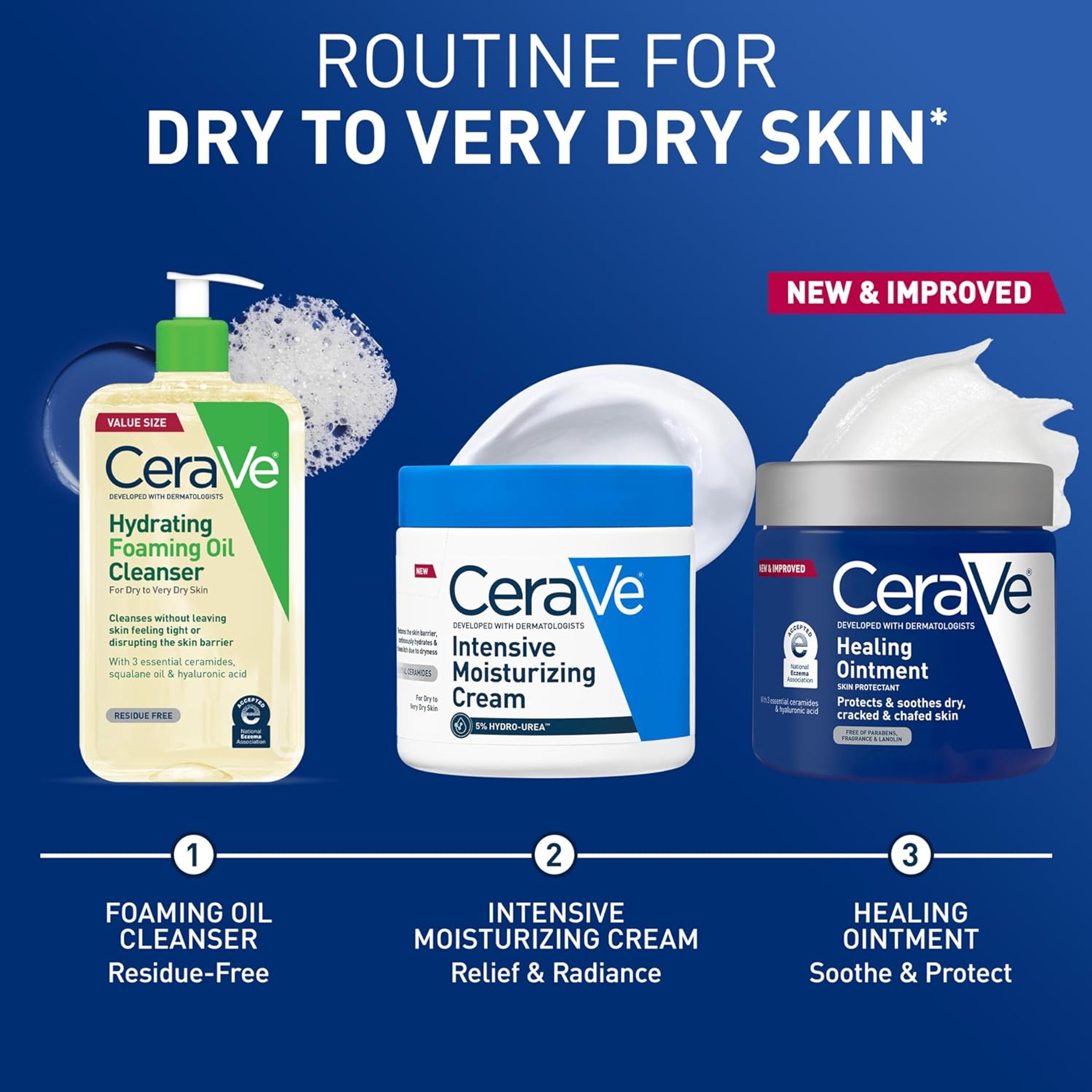 CeraVe Healing Ointment 12 oz - Barrier Cream Protects & Soothes Dry, Cracked & Chafed Skin 8